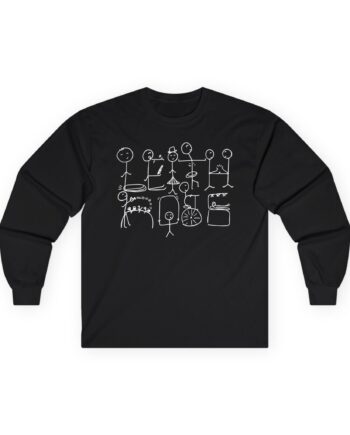 Leith Ross Stick Figures Unisex Ultra Cotton Long Sleeve Tee
