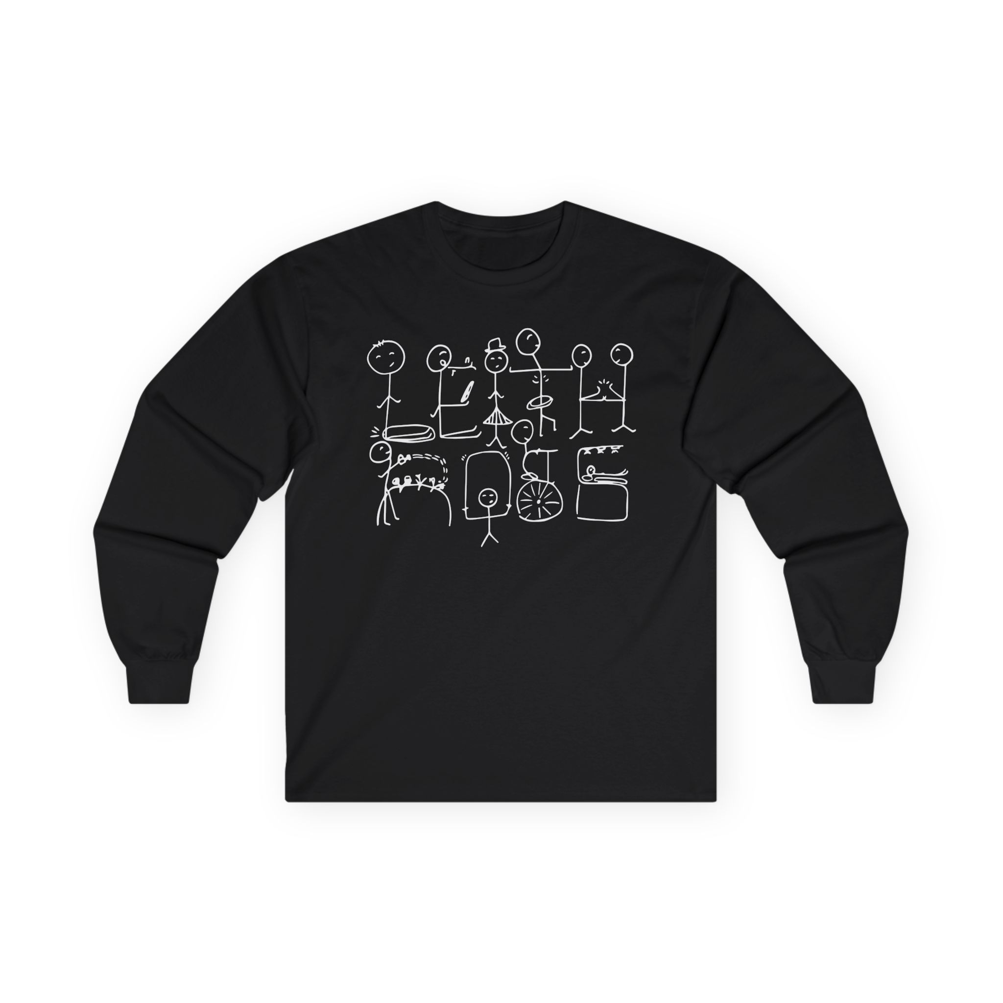 Leith Ross Stick Figures Unisex Ultra Cotton Long Sleeve Tee