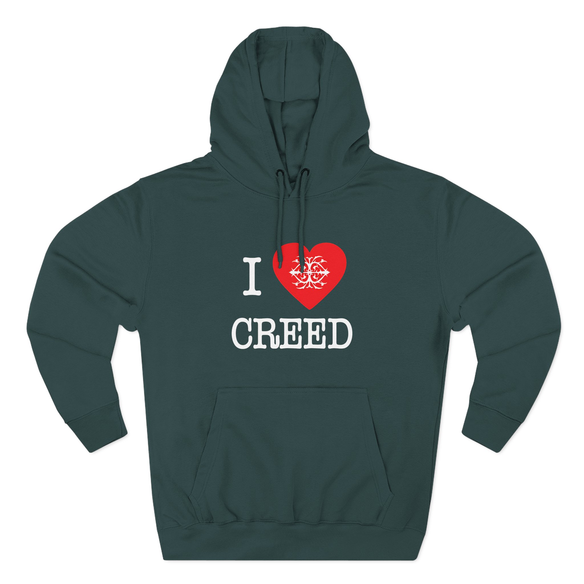 Creed, I Heart Creed Three-Panel Fleece Hoodie