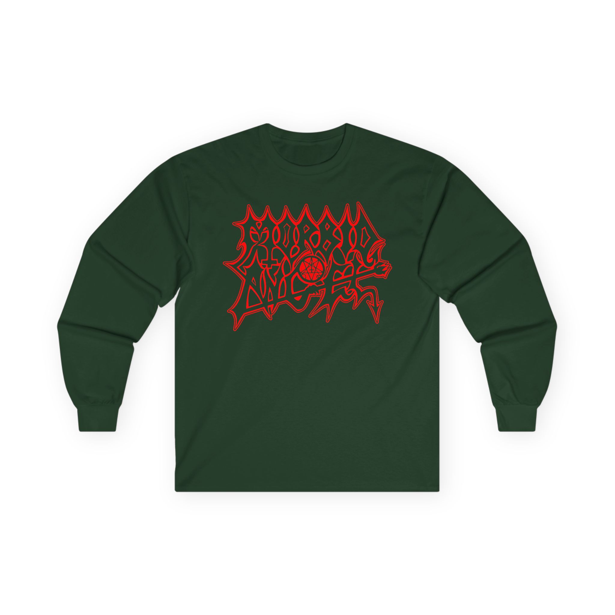Morbid Angel Red Logo Unisex Ultra Cotton Long Sleeve Tee