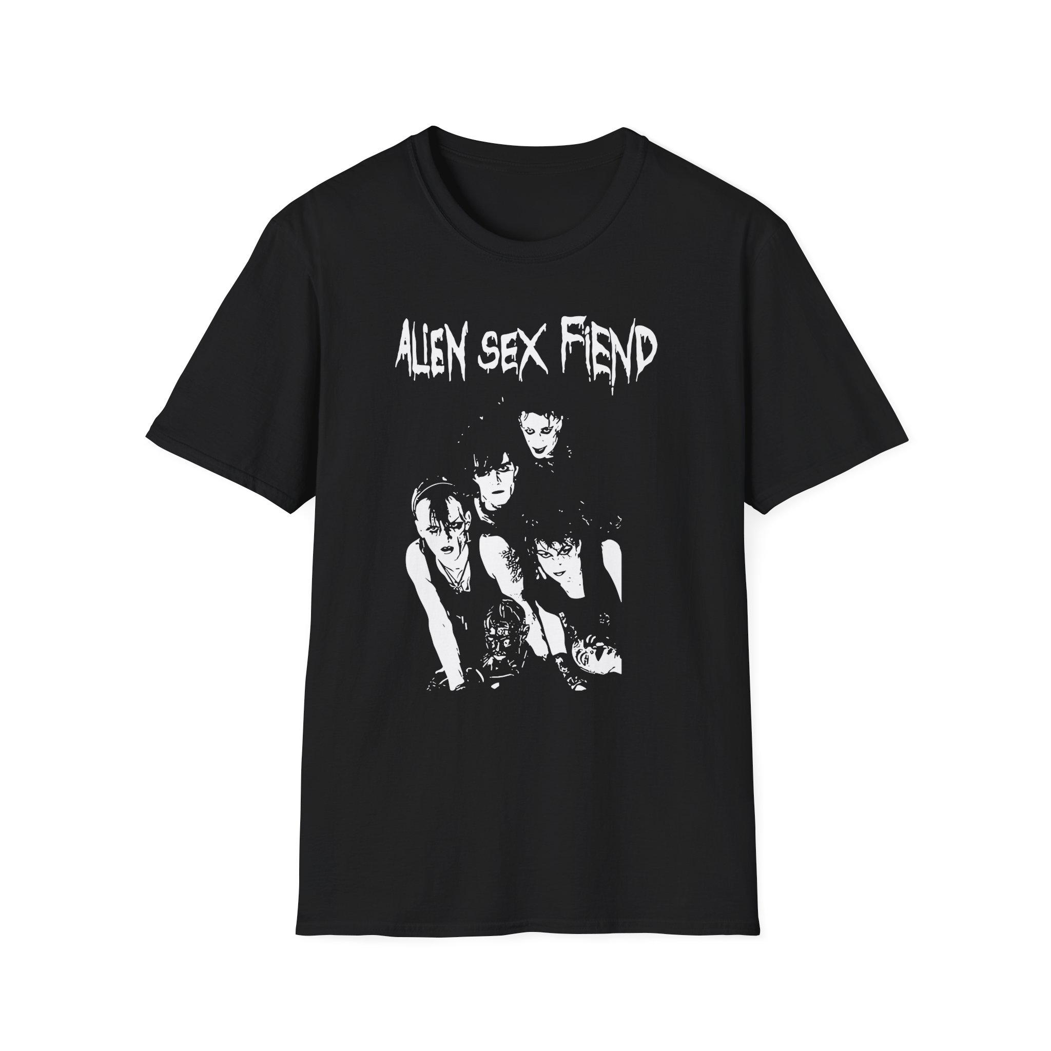Alien Sex Fiend Band Photo Unisex Softstyle T-Shirt