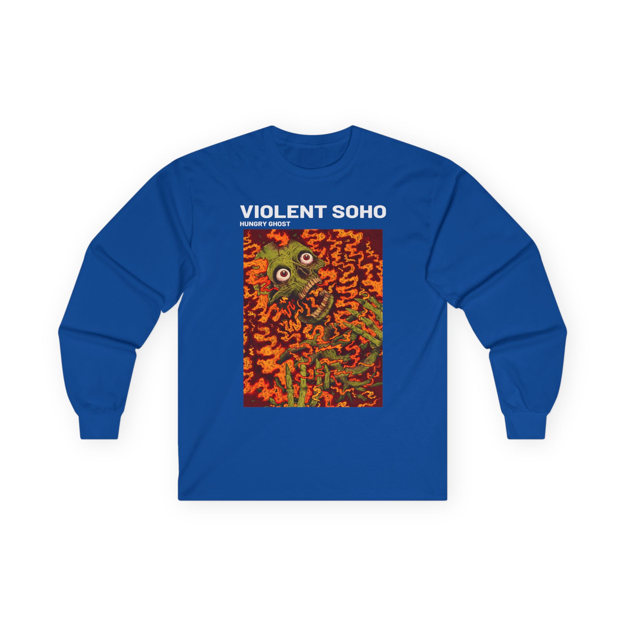 Unisex Ultra Cotton Violent Soho Hungry Ghost Long Sleeve Tee