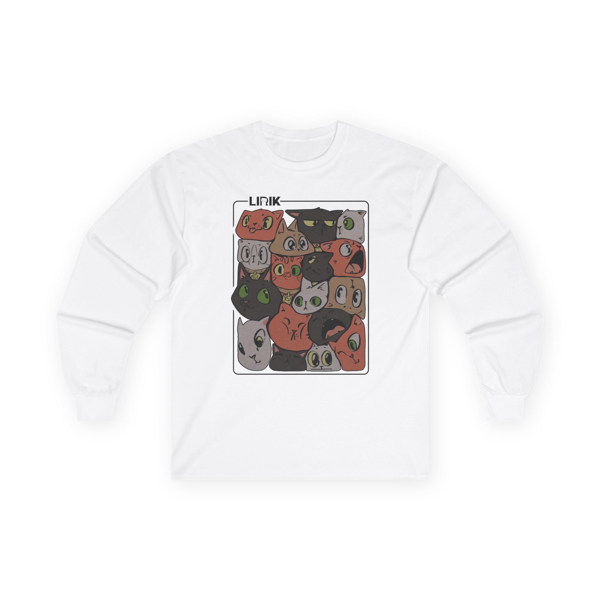 Lirik Squished Cat Jar Unisex Ultra Cotton Long Sleeve Tee