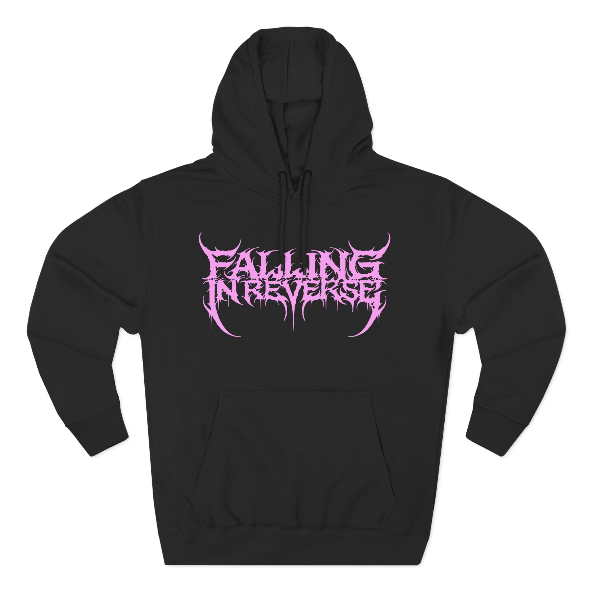 Falling in Reverse Popular Monster Text Three-Panel Fleece Hoodie
