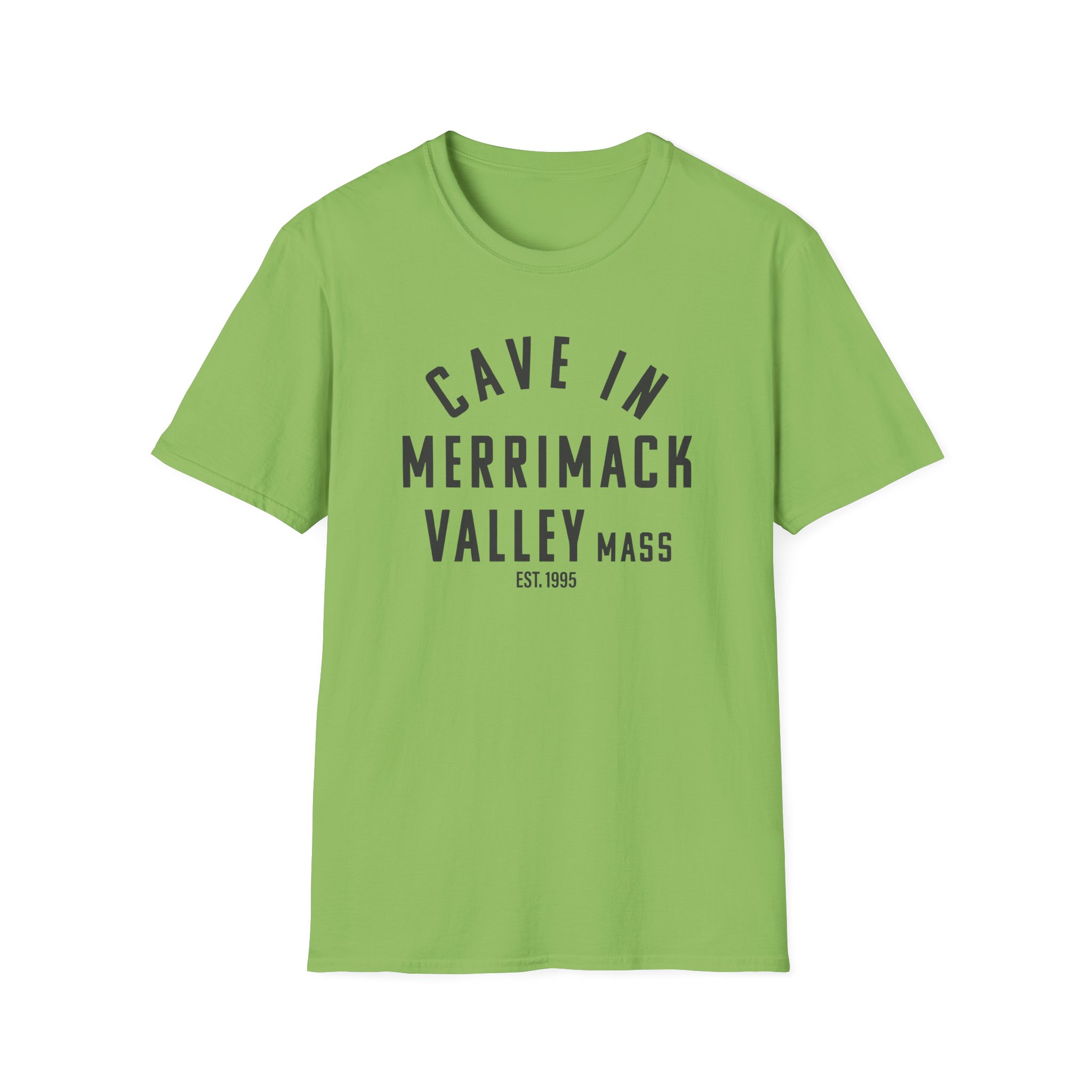 Cave in Merrimack Valley: Blackened Unisex Softstyle T-Shirt