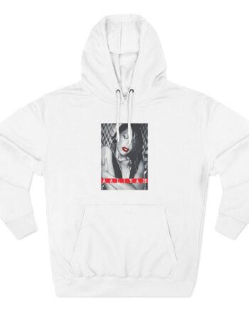 Aaliyah Red Lips Three-Panel Fleece Hoodie