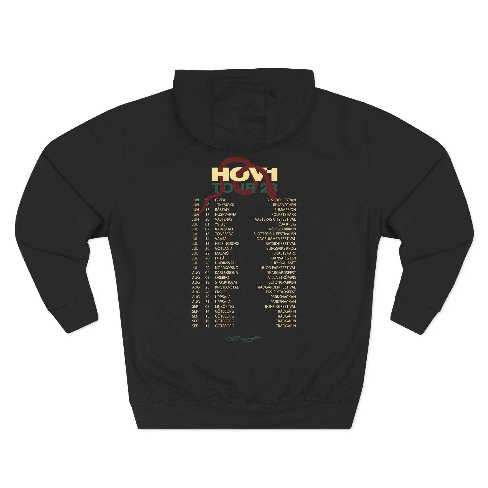 Hov1 Tour 2025 Three-Panel Fleece Hoodie