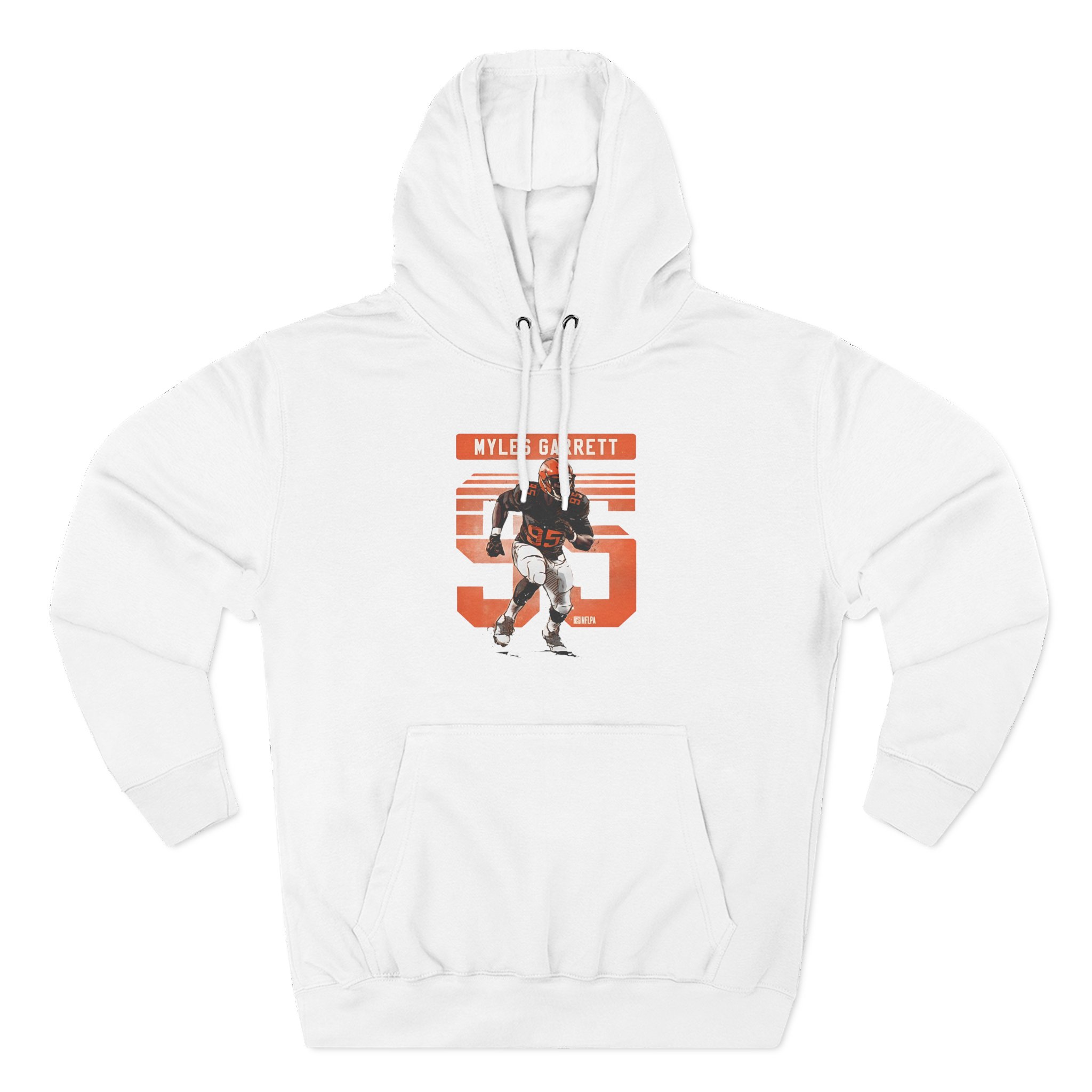 Myles Garrett Grunge Three-Panel Fleece Hoodie