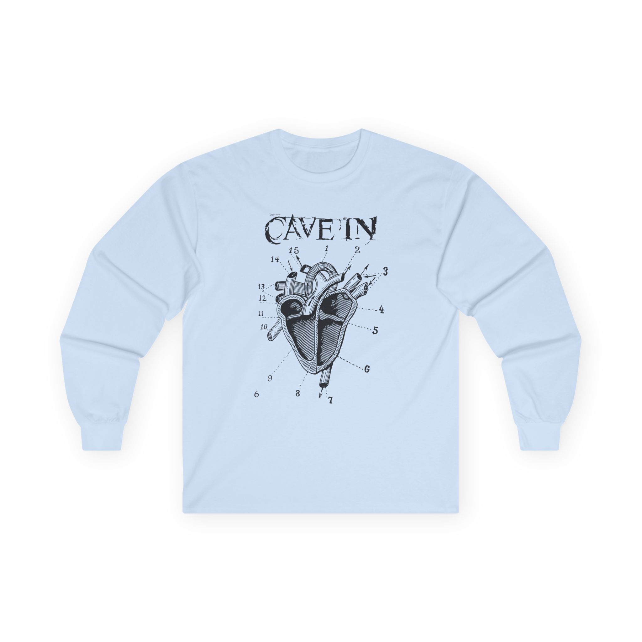 Cave in Classic Heart Unisex Ultra Cotton Long Sleeve Tee
