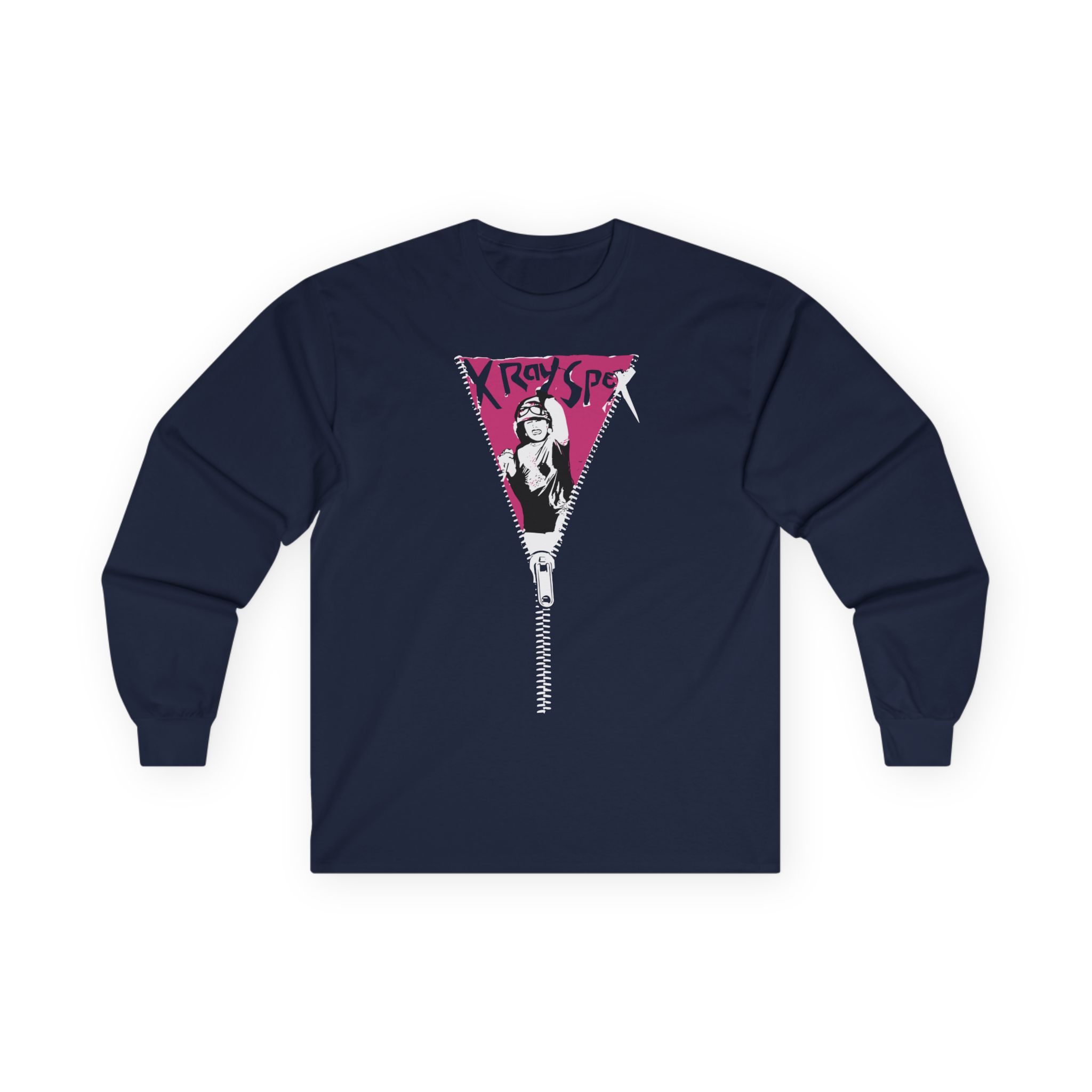 X-ray Spex Zipper Unisex Ultra Cotton Long Sleeve Tee