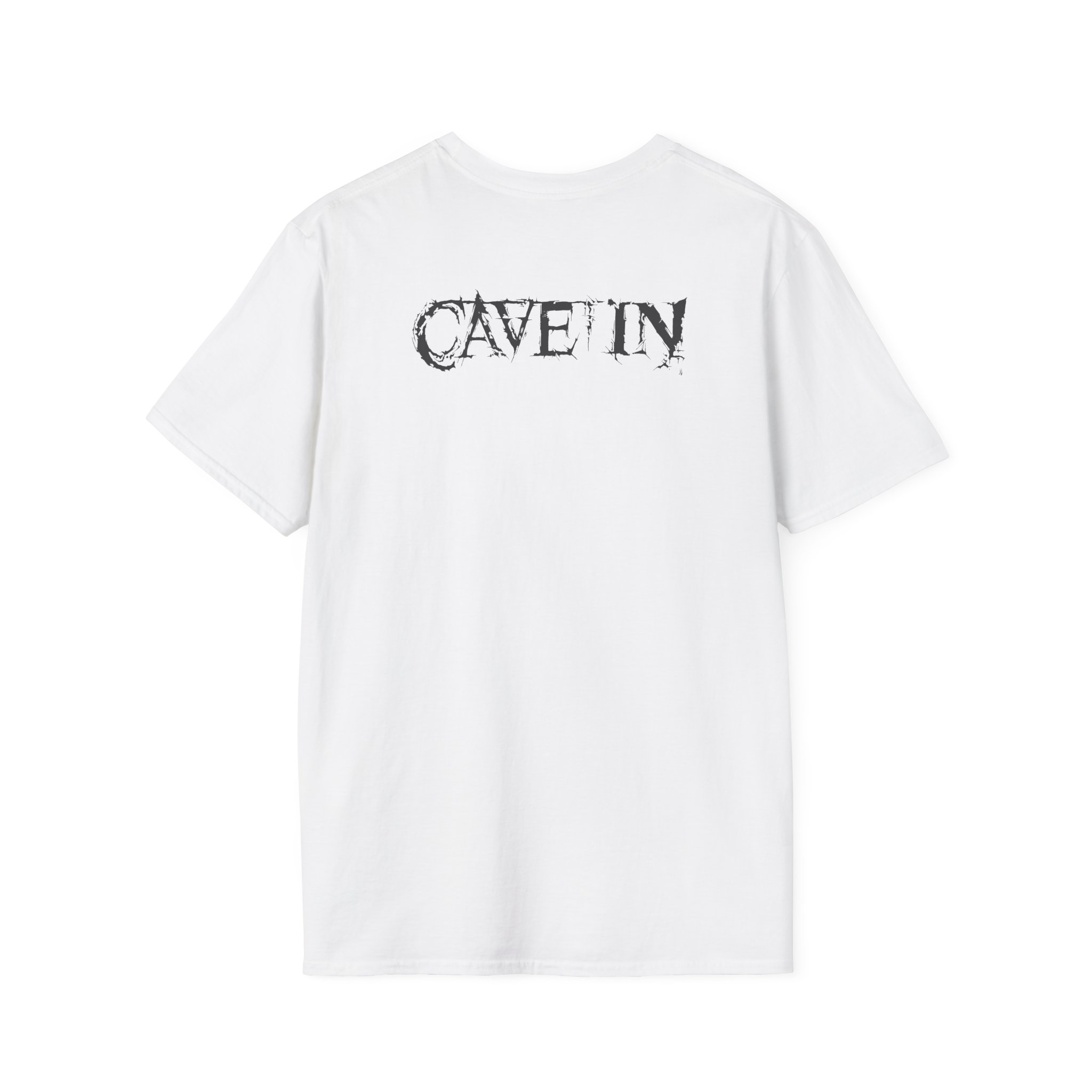 Cave in Satellite: Blackened Unisex Softstyle T-Shirt