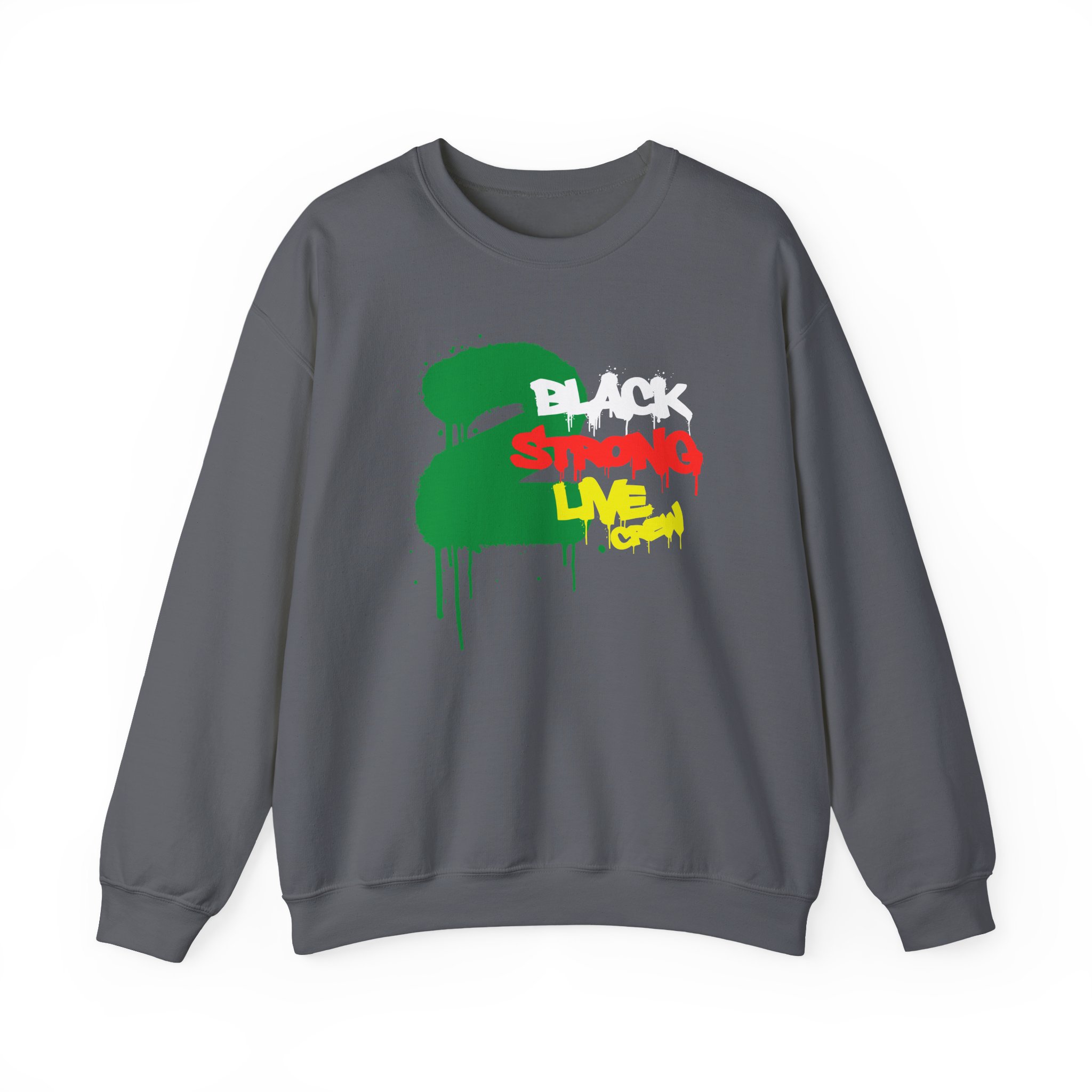 2 Live Crew Black Strong Unisex Heavy Blendâ„¢ Crewneck Sweatshirt