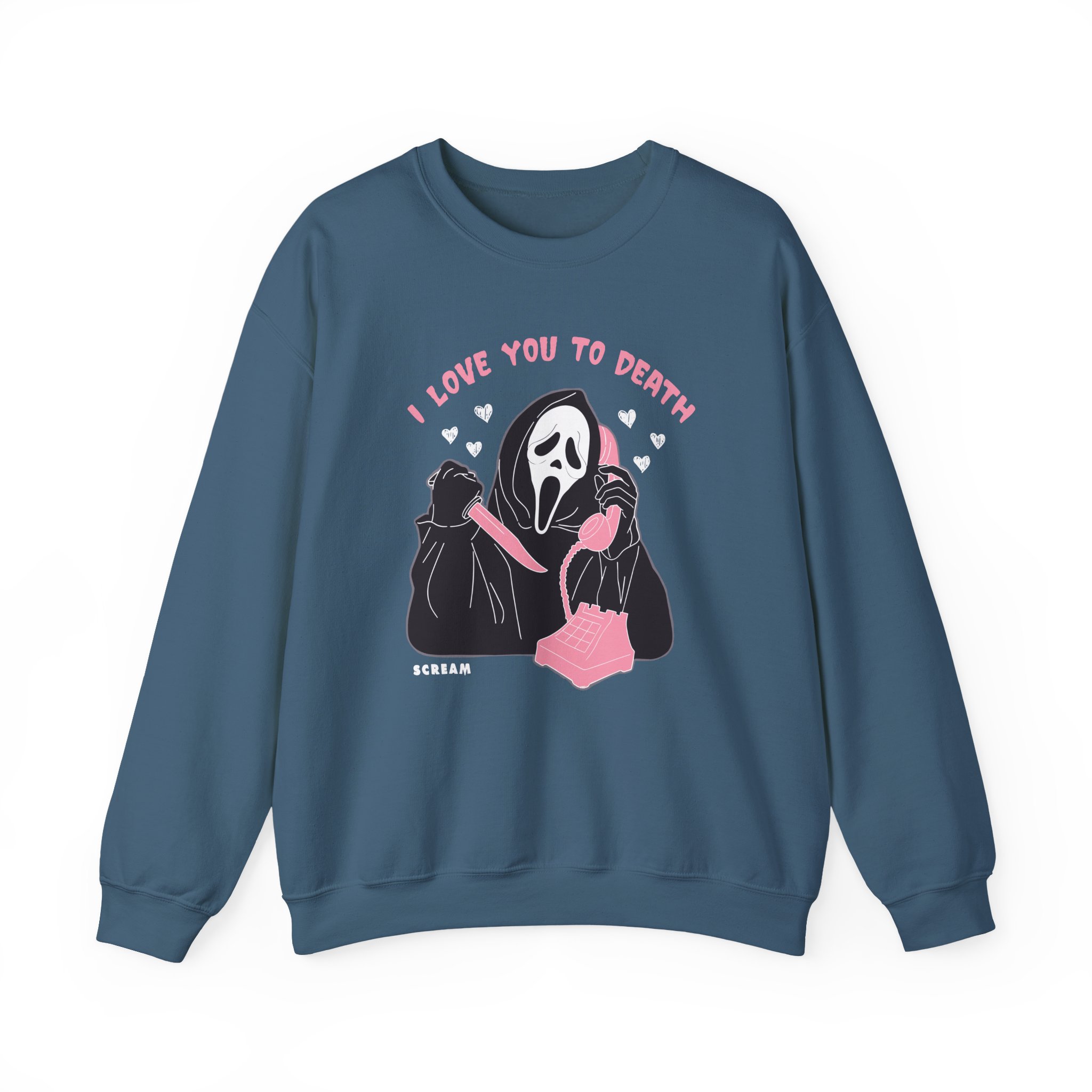 Ghostface Love You To Death Unisex Heavy Blendâ„¢ Crewneck Sweatshirt