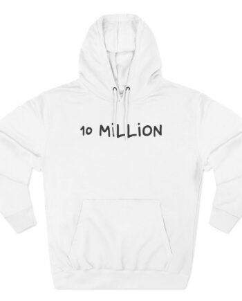 Casey Neistat 10 Million Three-Panel Fleece Hoodie
