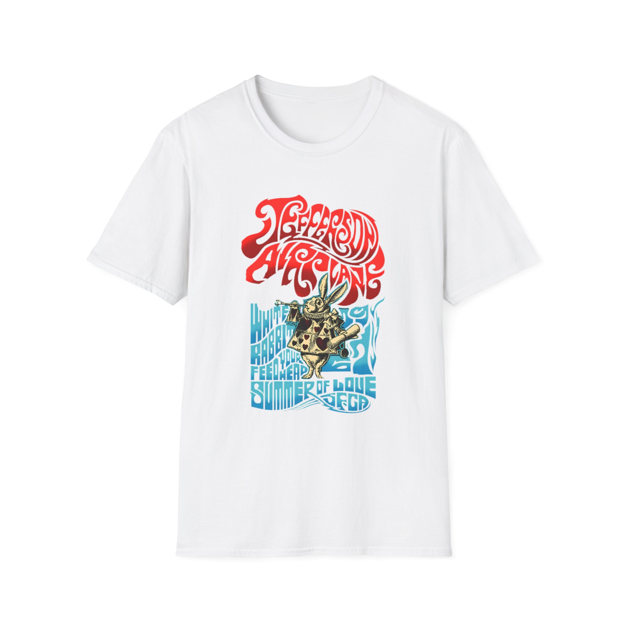 Jefferson Airplane Rabbit Unisex Softstyle T-Shirt