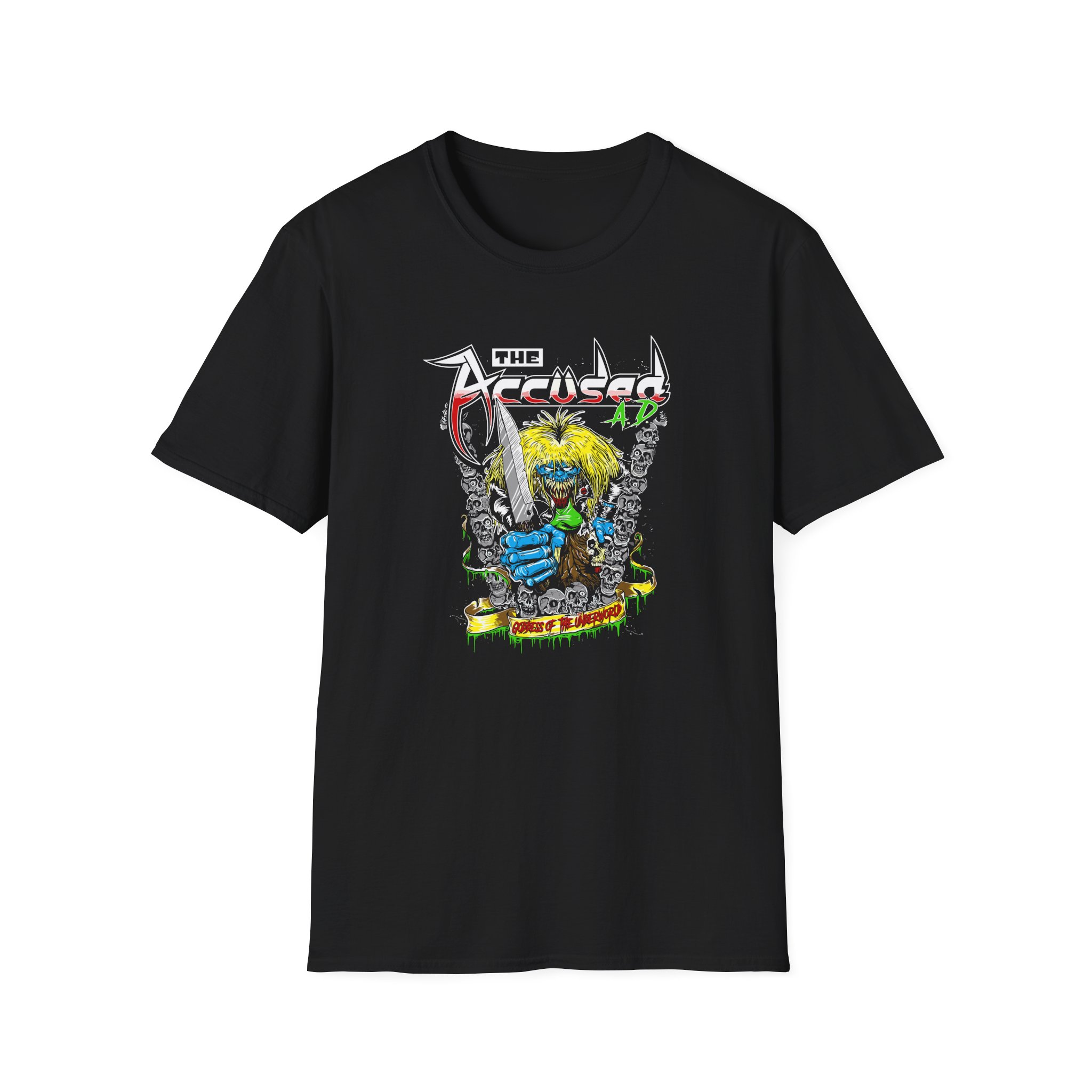 Accused Ad Goddess of the Underworld Unisex Softstyle T-Shirt