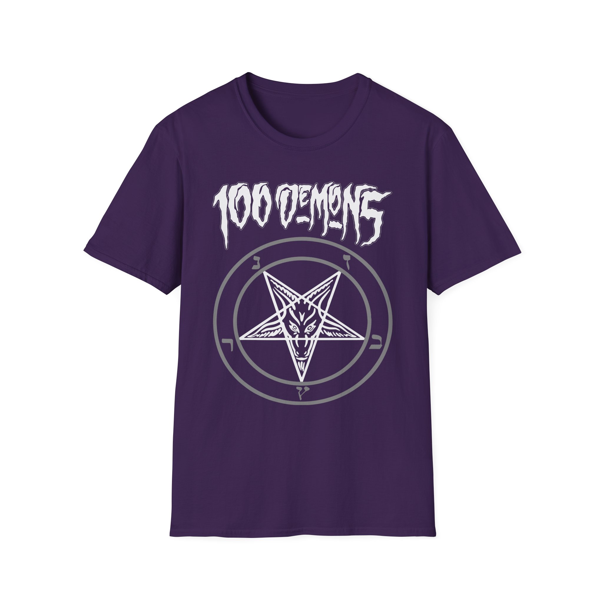 100 Demons Pentagram Unisex Softstyle T-Shirt