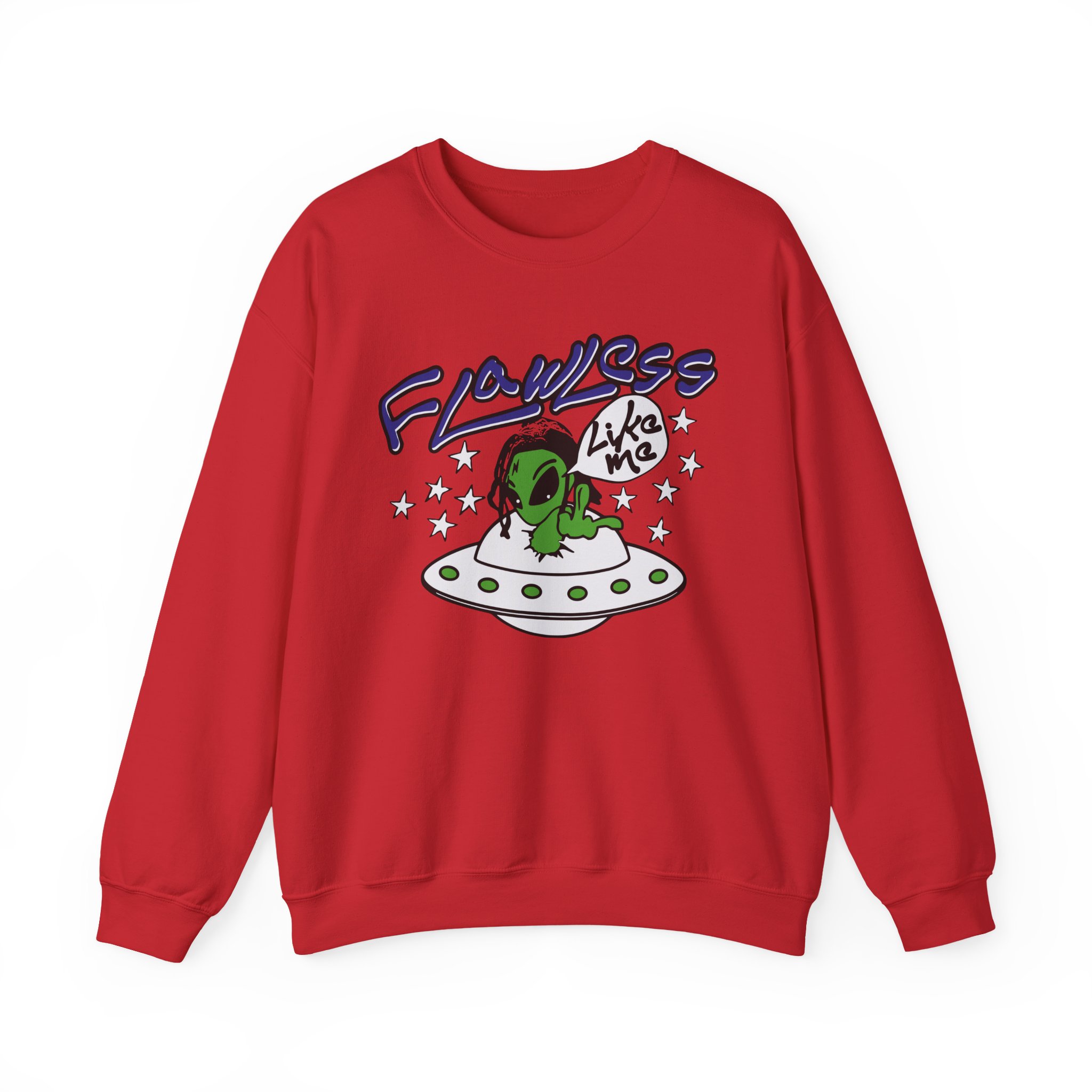 Lucki Flawless Like Me Alien Unisex Heavy Blendâ„¢ Crewneck Sweatshirt