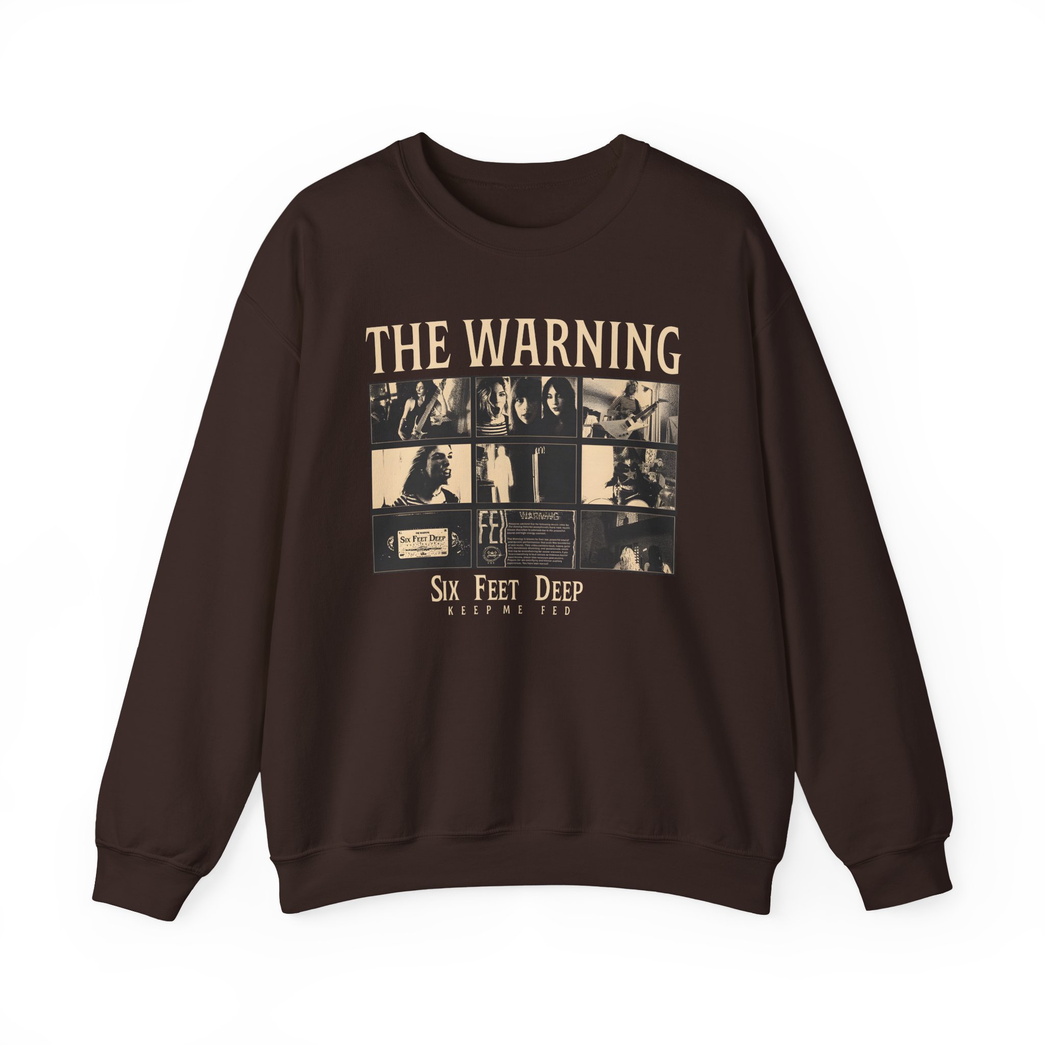 The Warning Six Feet Deep Unisex Heavy Blendâ„¢ Crewneck Sweatshirt
