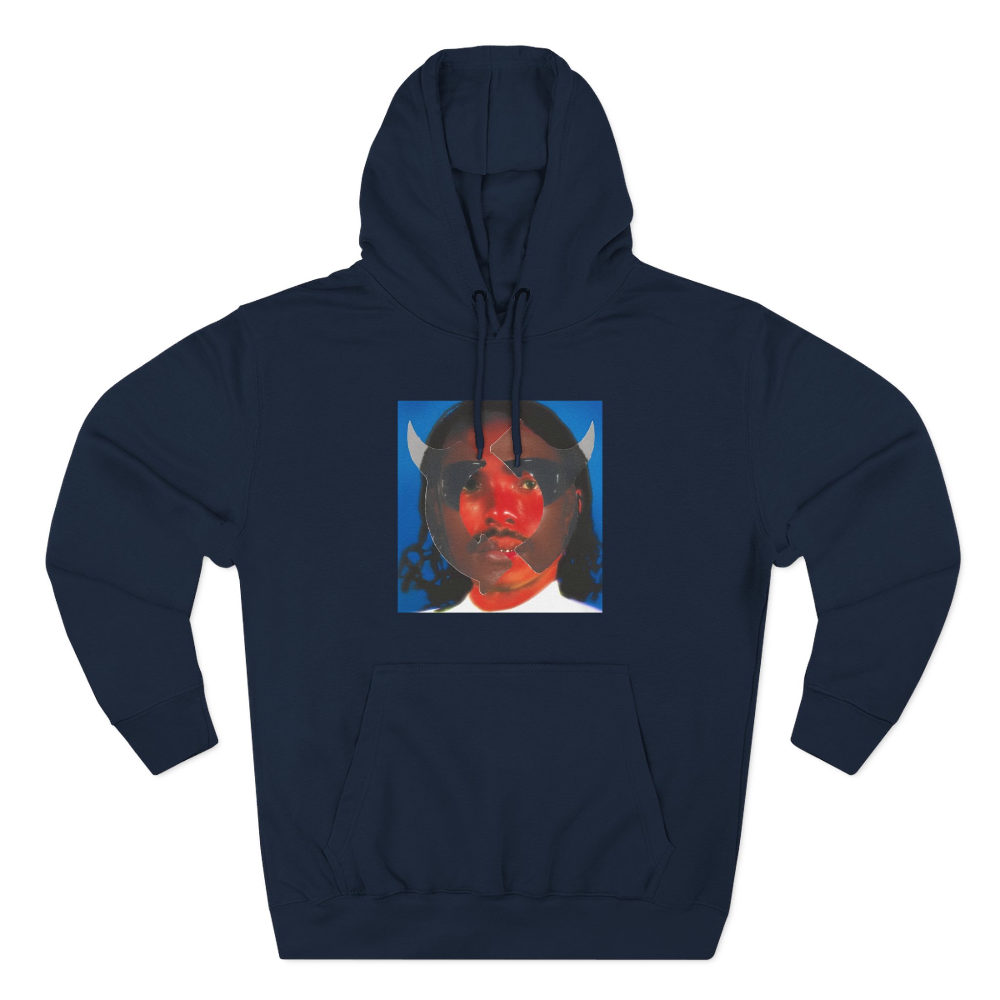 Steve Lacy Gemini Rights Album Cover Three-Panel Fleece Hoodie