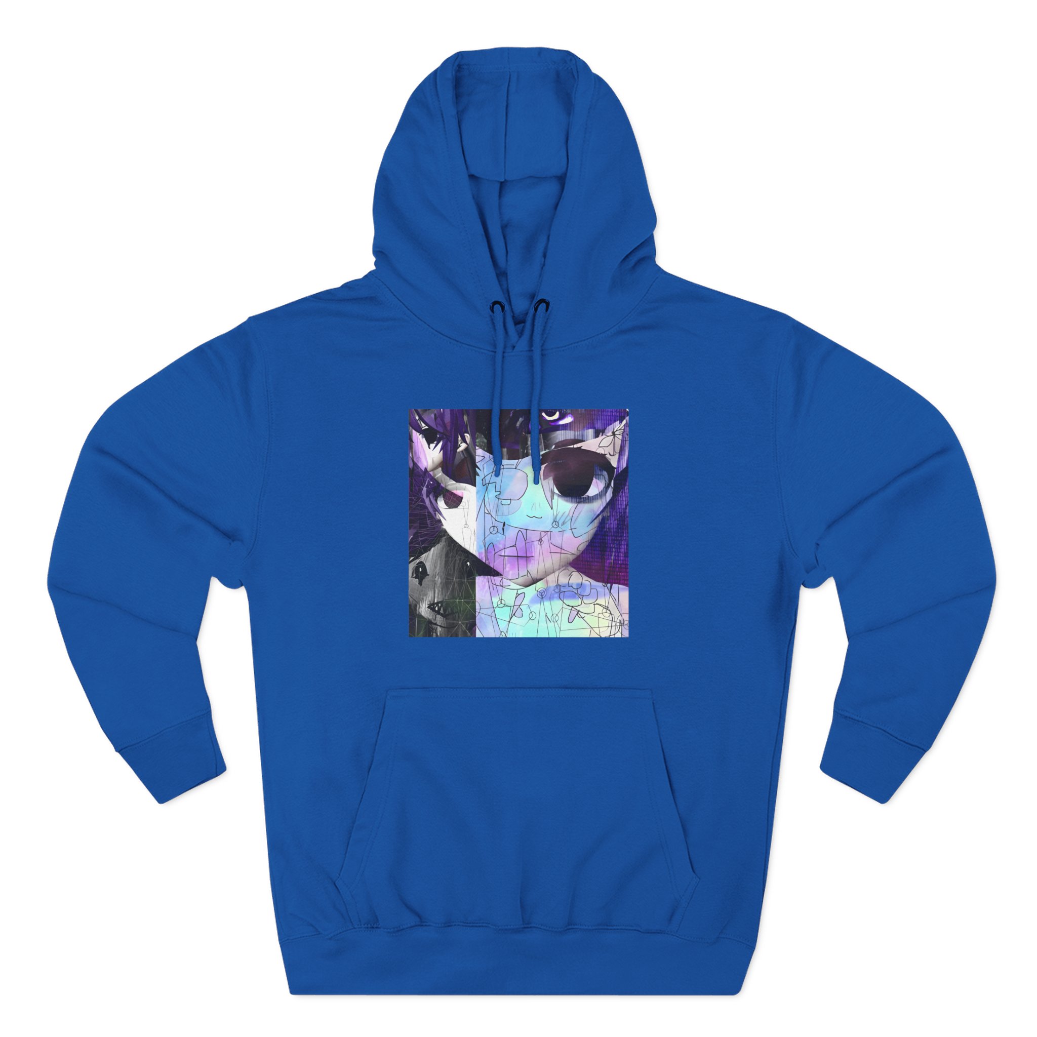 Sewerslvt Skitzofrenia Simulation Album Cover Three-Panel Fleece Hoodie