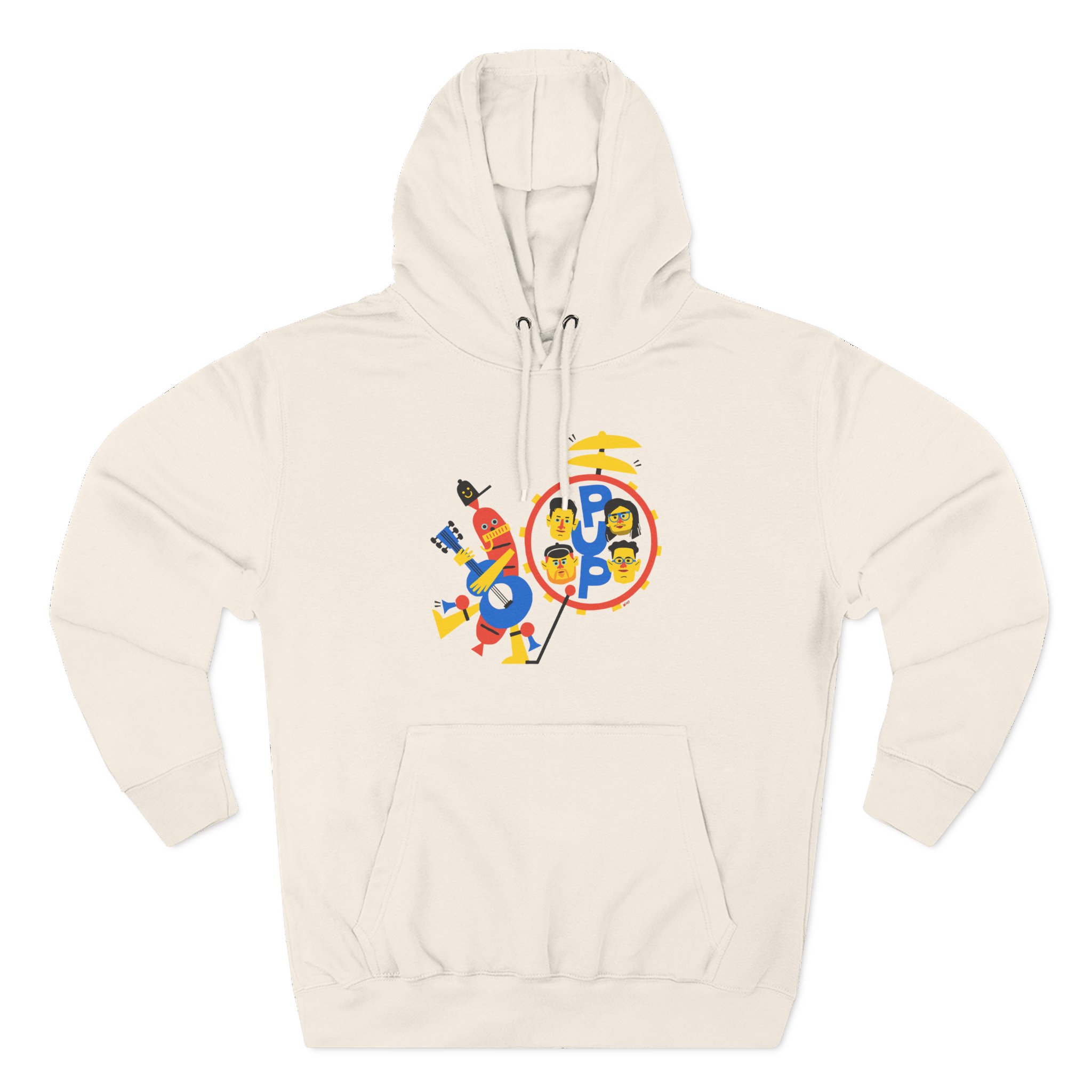 Pup Band of Wiener Three-Panel Fleece Hoodie
