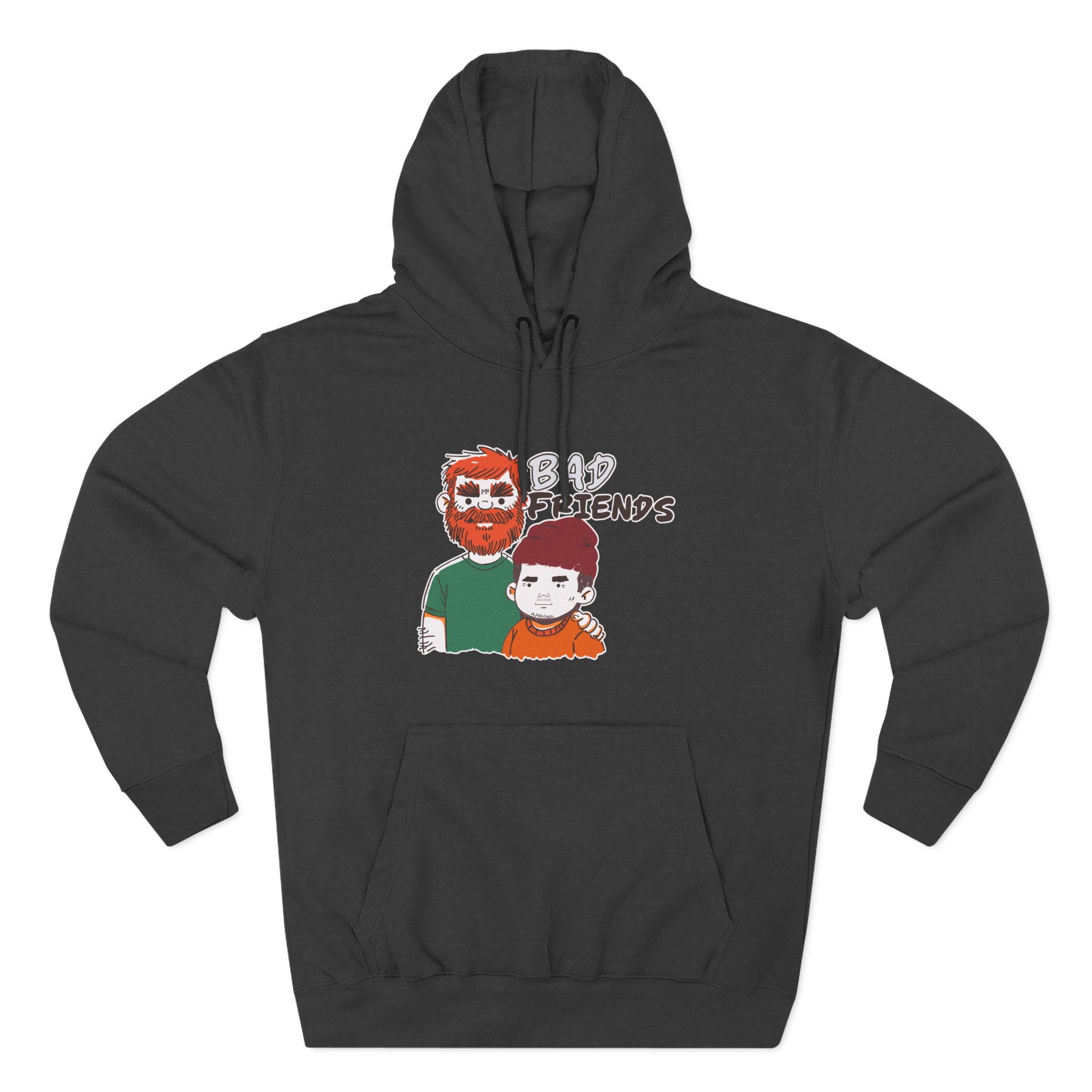 Bad Friends Hairy Three-Panel Fleece Hoodie