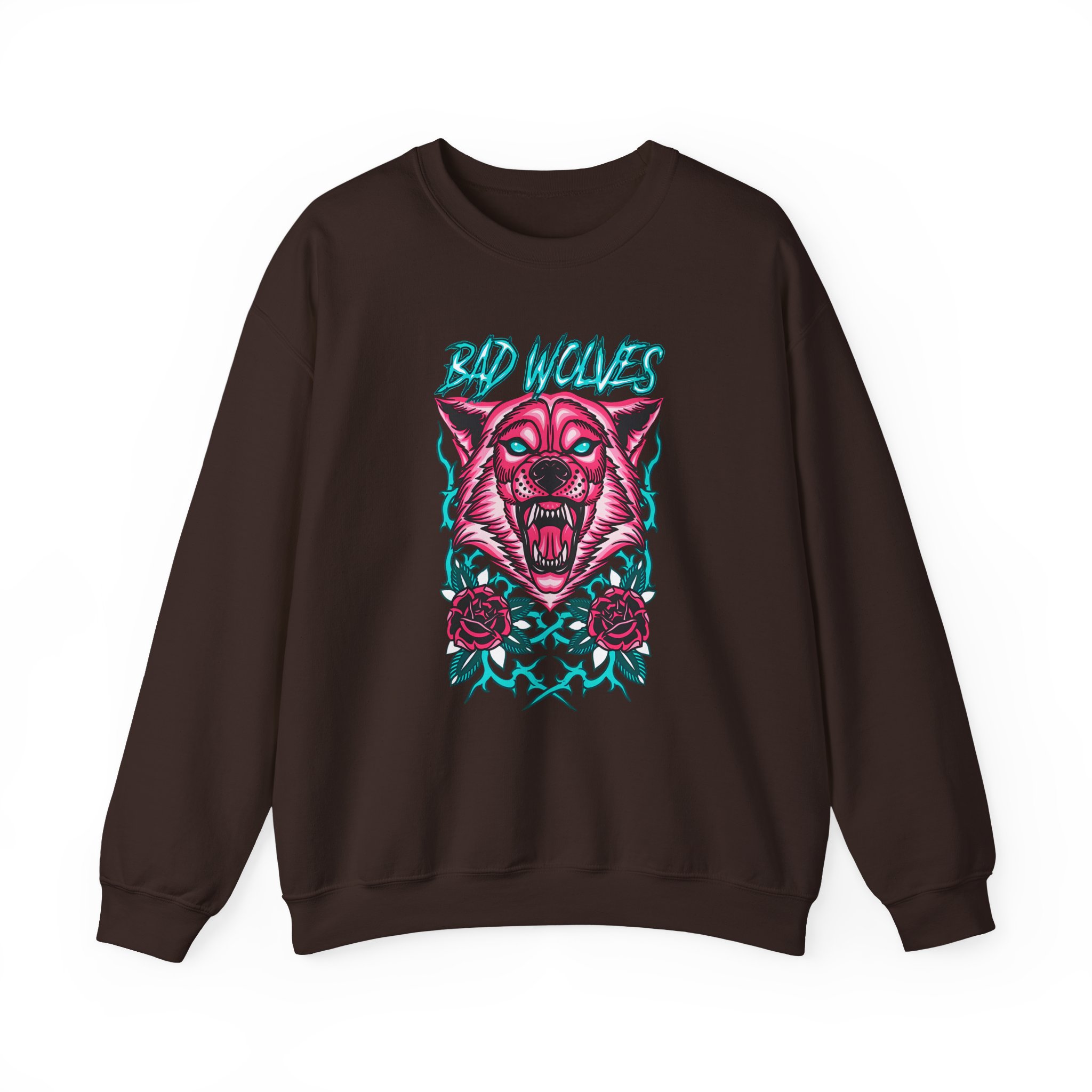 Bad Wolves Wolf in Vines Unisex Heavy Blendâ„¢ Crewneck Sweatshirt