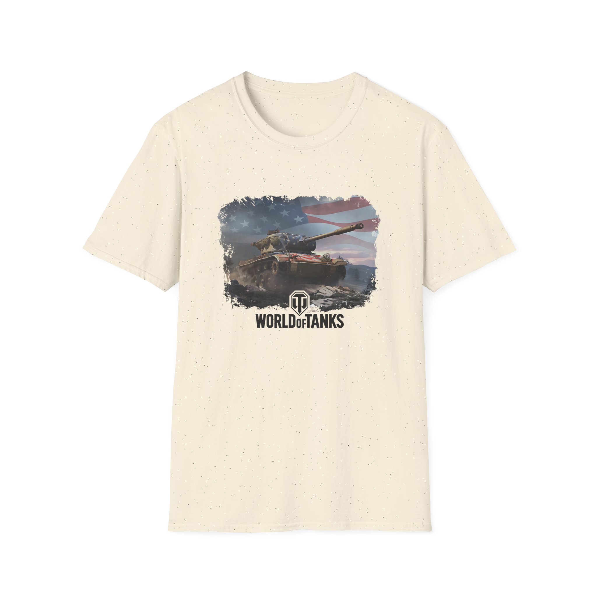 World of Tank Wot July 4th T78 Unisex Softstyle T-Shirt