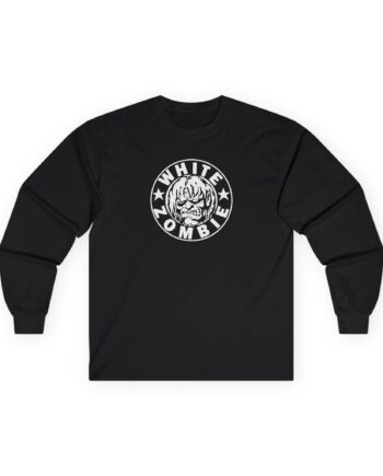 White Zombie Circle Logo Unisex Ultra Cotton Long Sleeve Tee