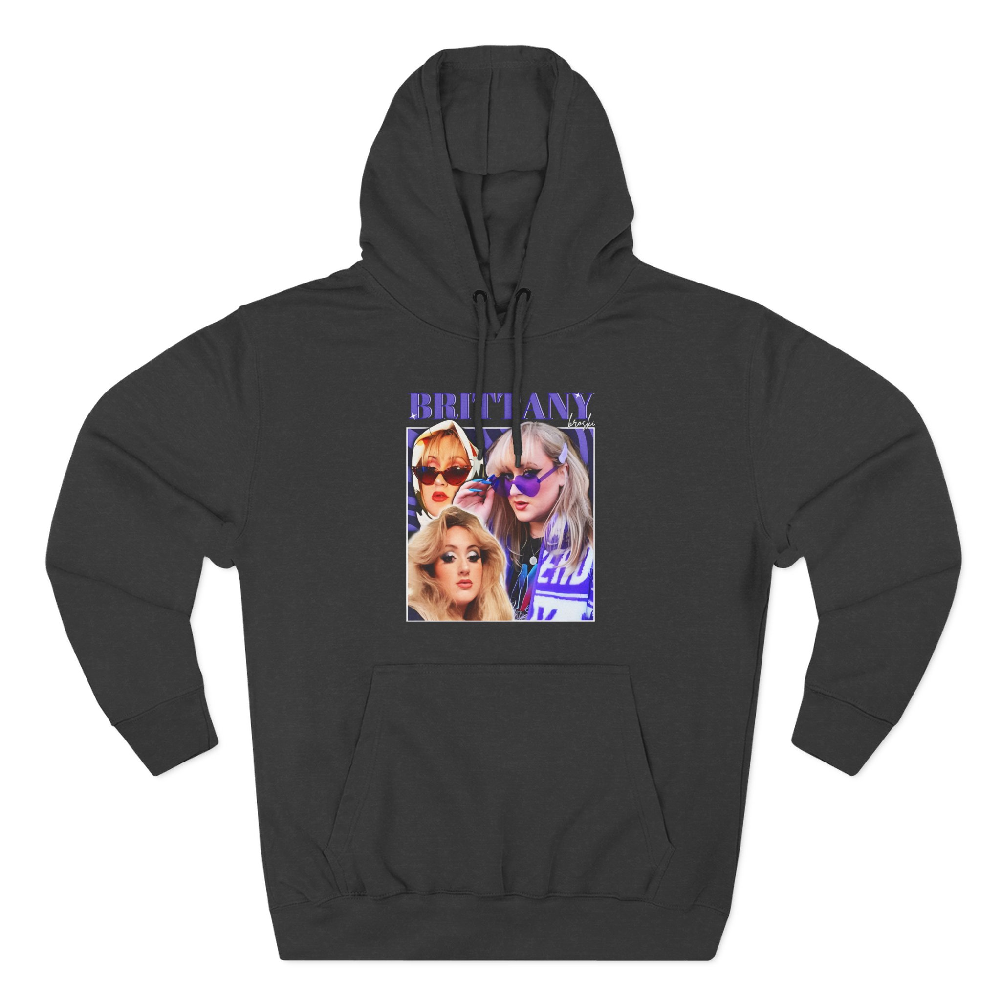 Broski Report 90's Vintage Three-Panel Fleece Hoodie