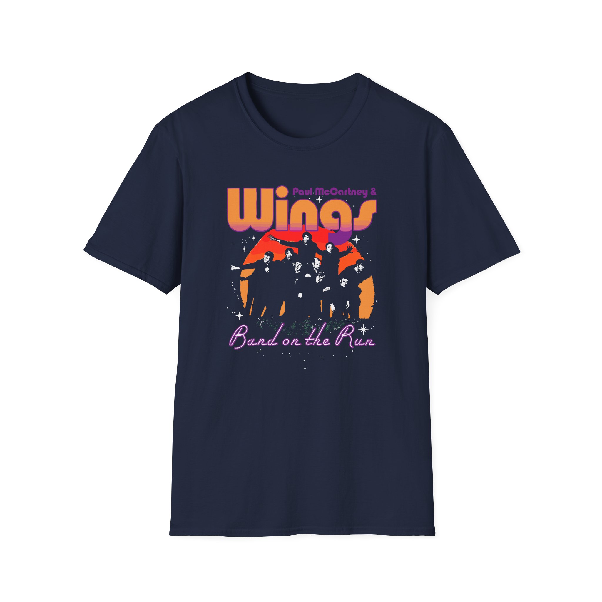Wings Band On The Run Unisex Softstyle T-Shirt