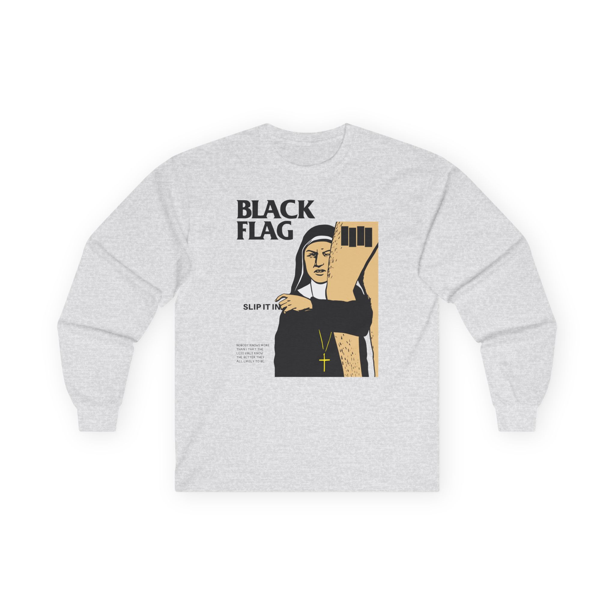 Black Flag Slip It in Unisex Ultra Cotton Long Sleeve Tee