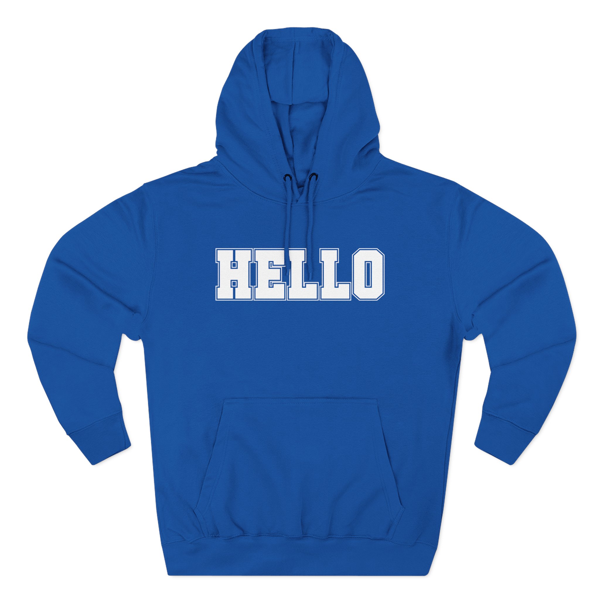 Shubble hello Three-Panel Fleece Hoodie
