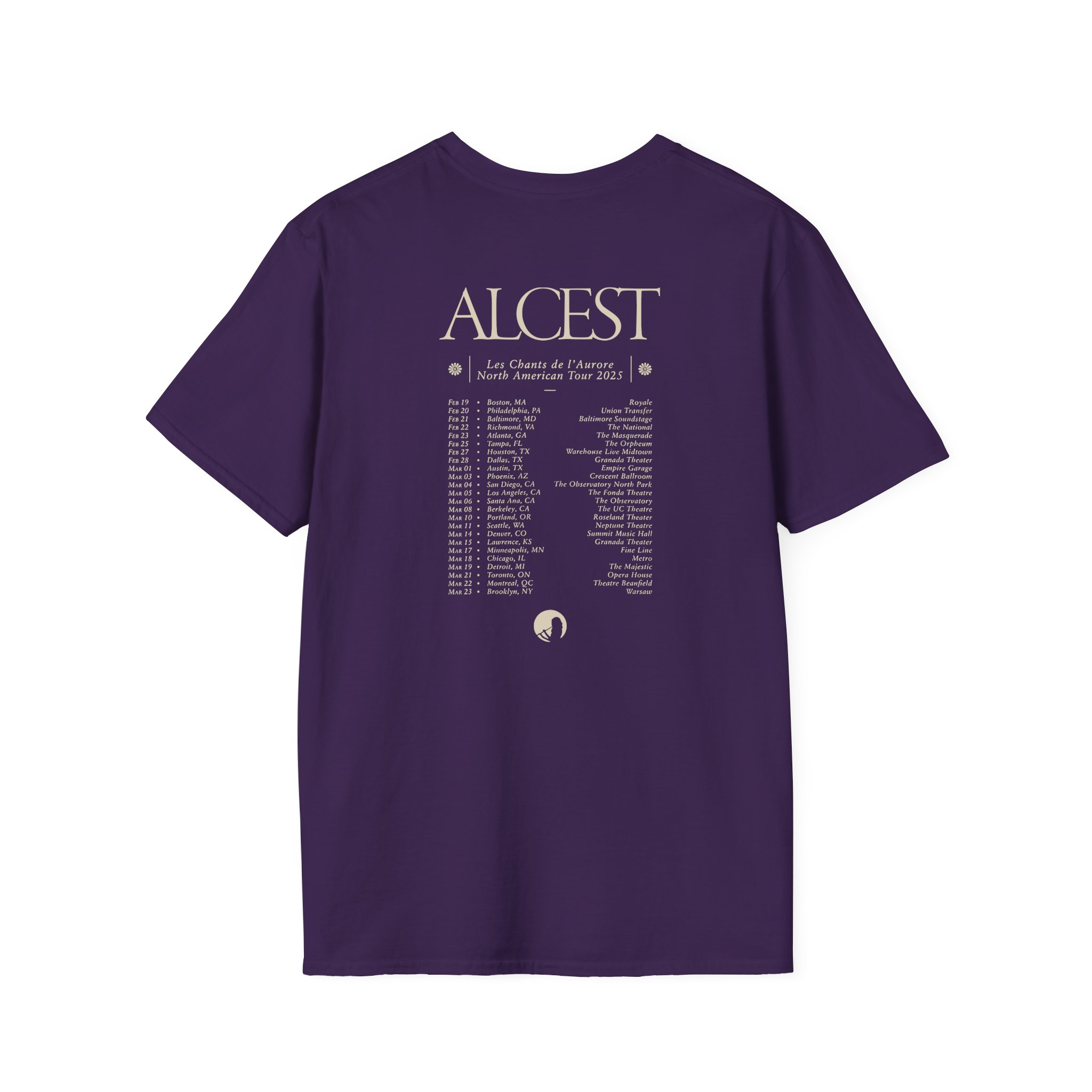 Alcest Les Chants De L'aurore North American Tour 2025 Unisex Softstyle T-Shirt