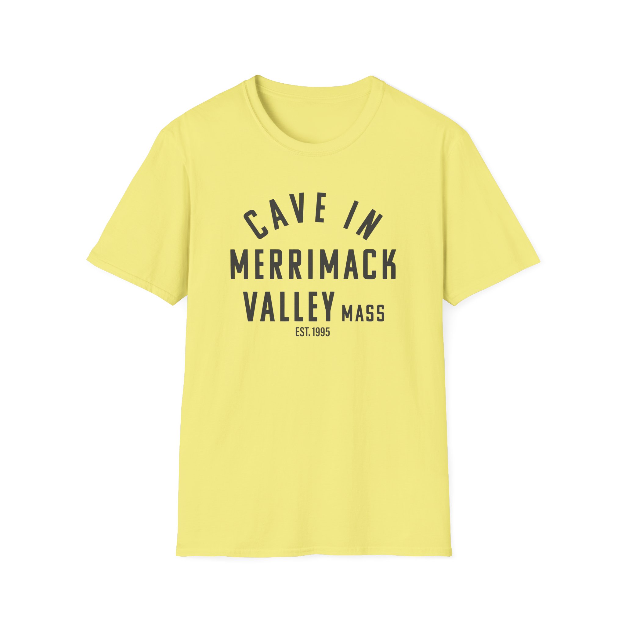 Cave in Merrimack Valley: Blackened Unisex Softstyle T-Shirt