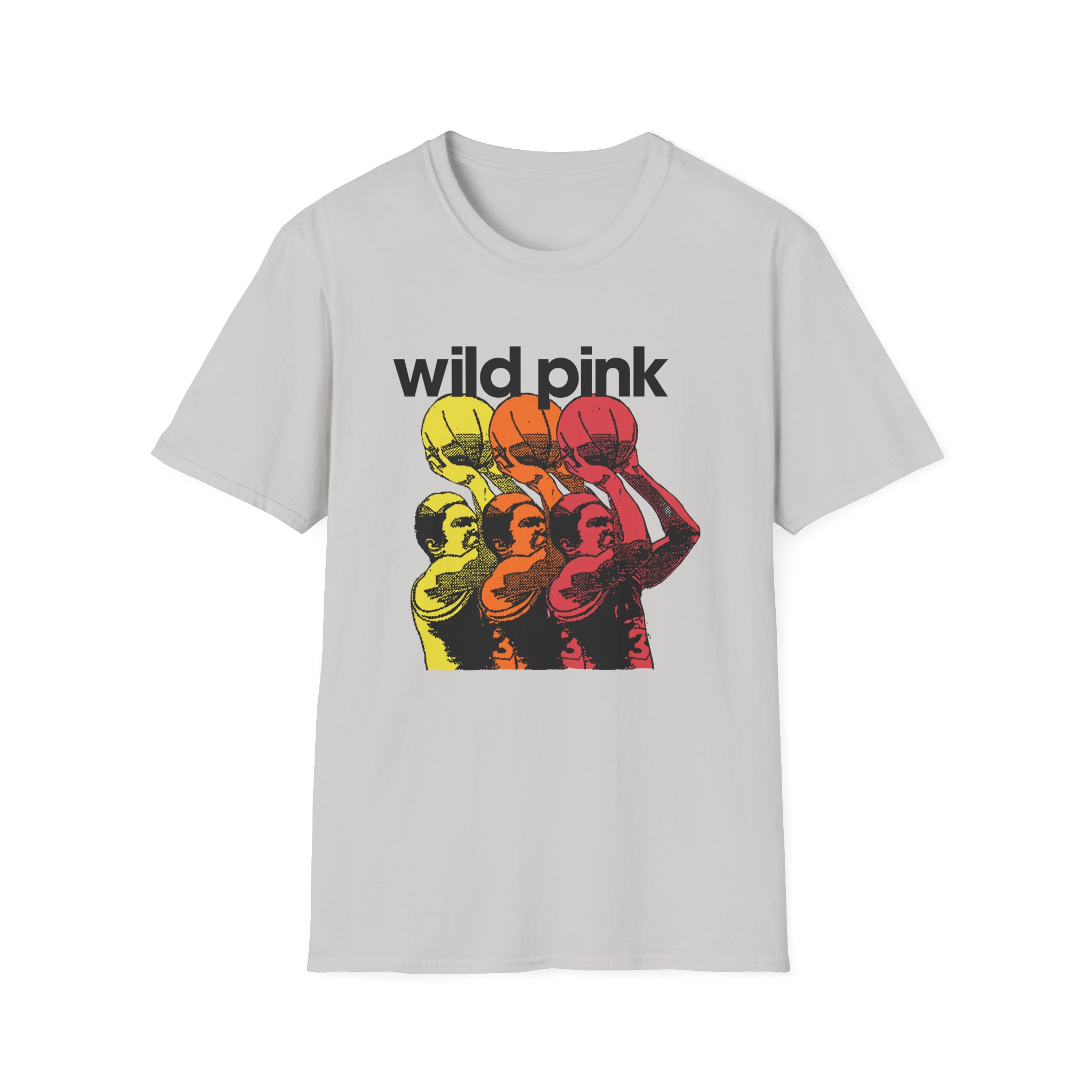 Wild Pink Basketball Unisex Softstyle T-Shirt