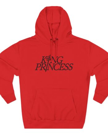King Princess logo Three-Panel Fleece Hoodie
