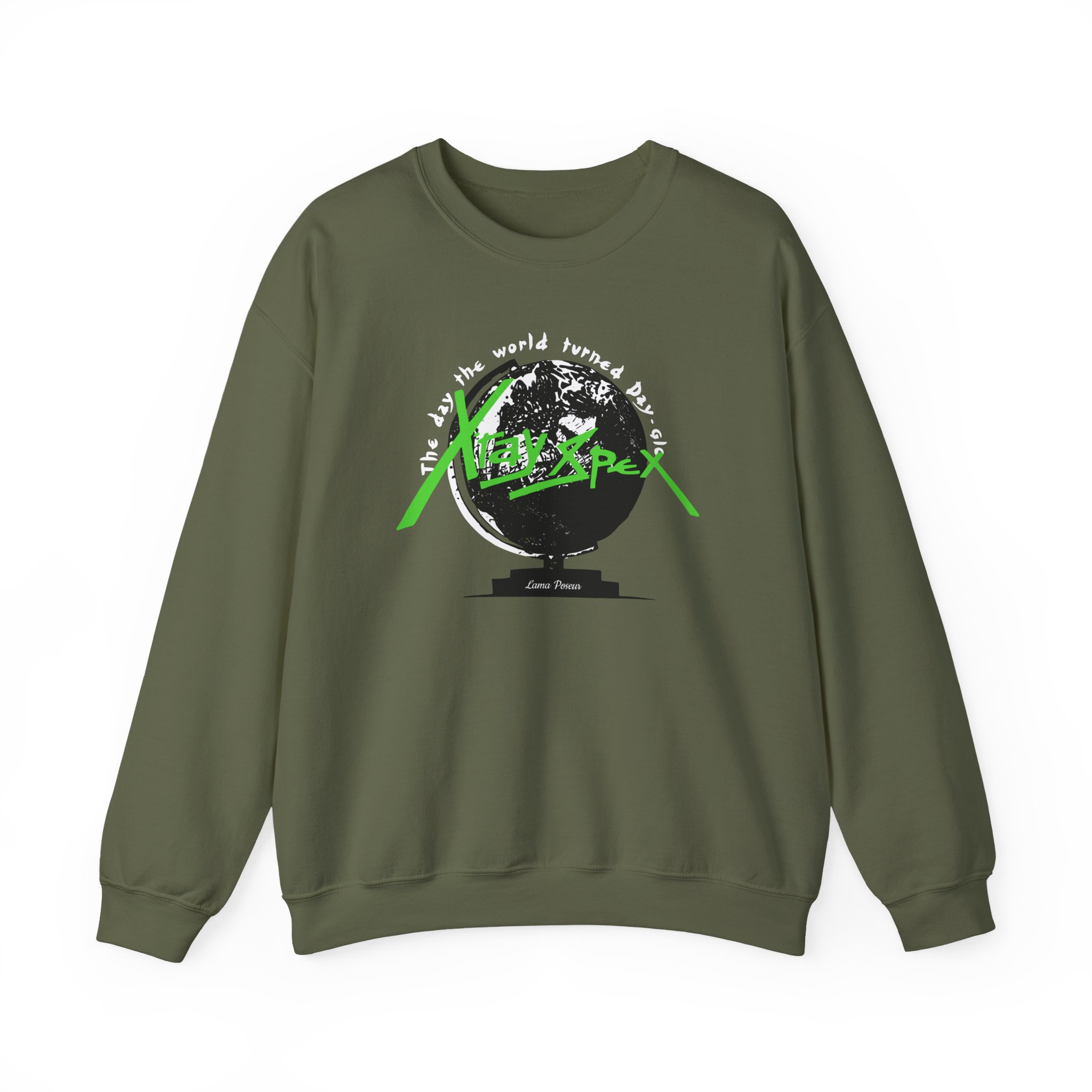 X-ray Spex Day-Glo Globe Unisex Heavy Blendâ„¢ Crewneck Sweatshirt