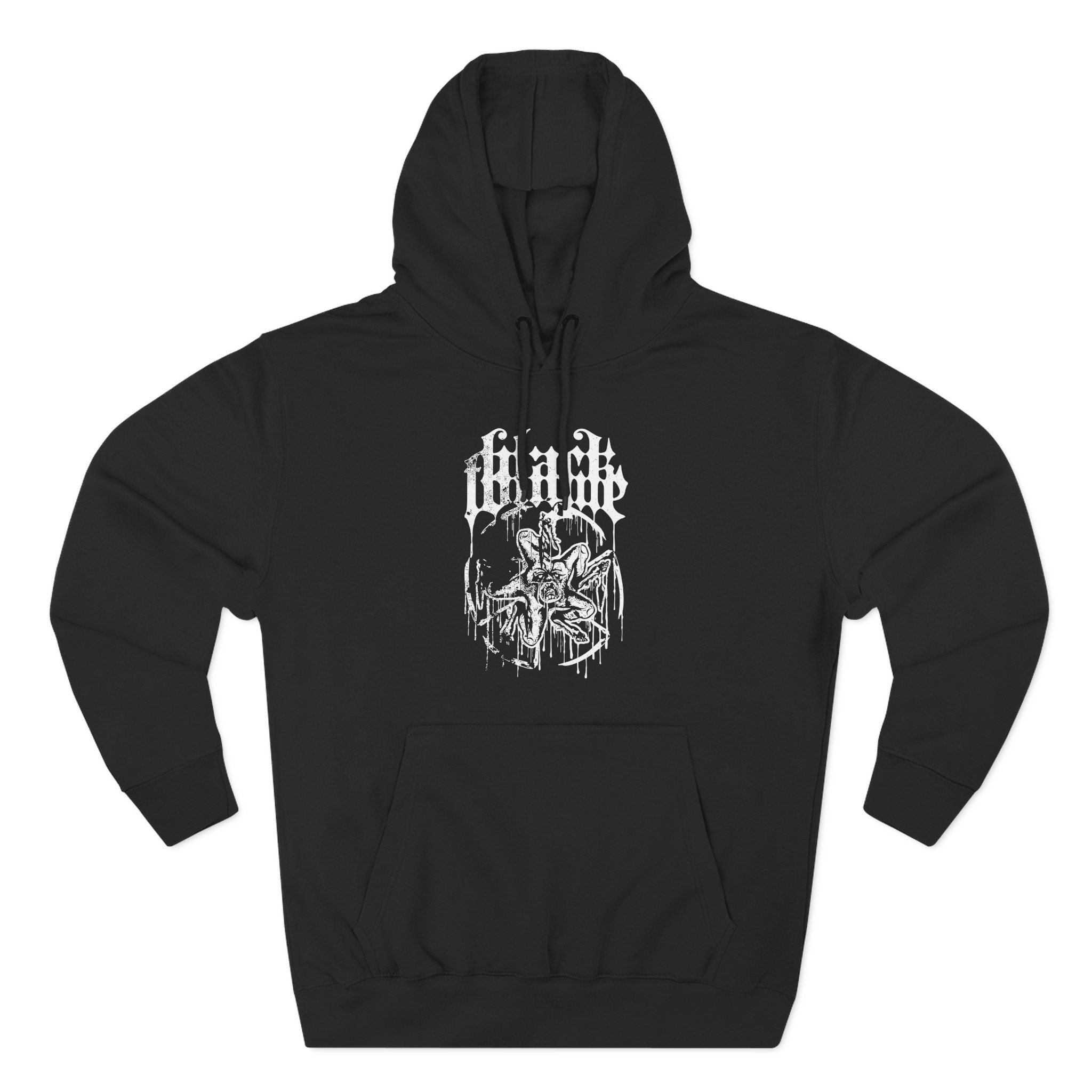 Black Tongue Hot Wheels Three-Panel Fleece Hoodie