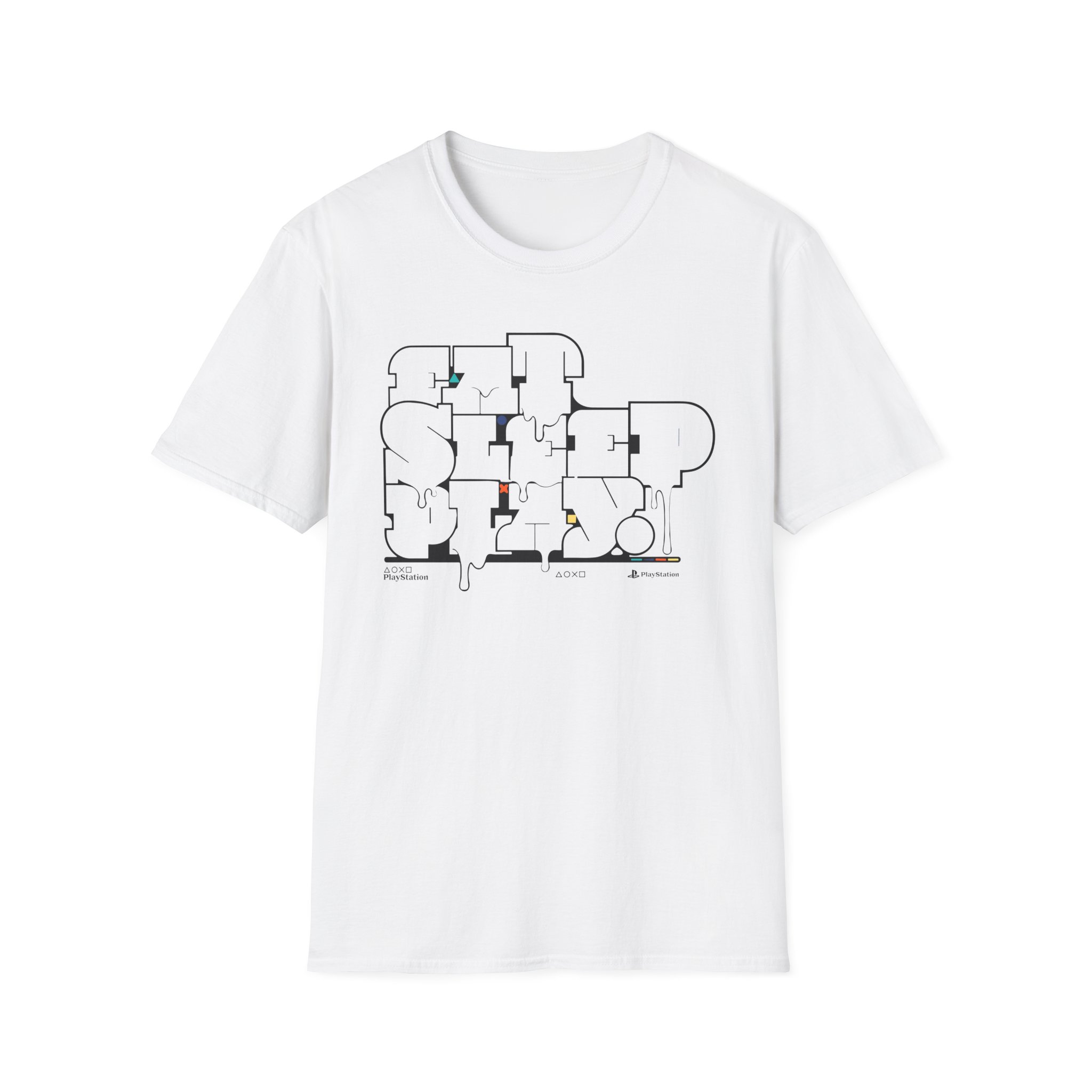 PlayStation Eat Sleep Play Unisex Softstyle T-Shirt