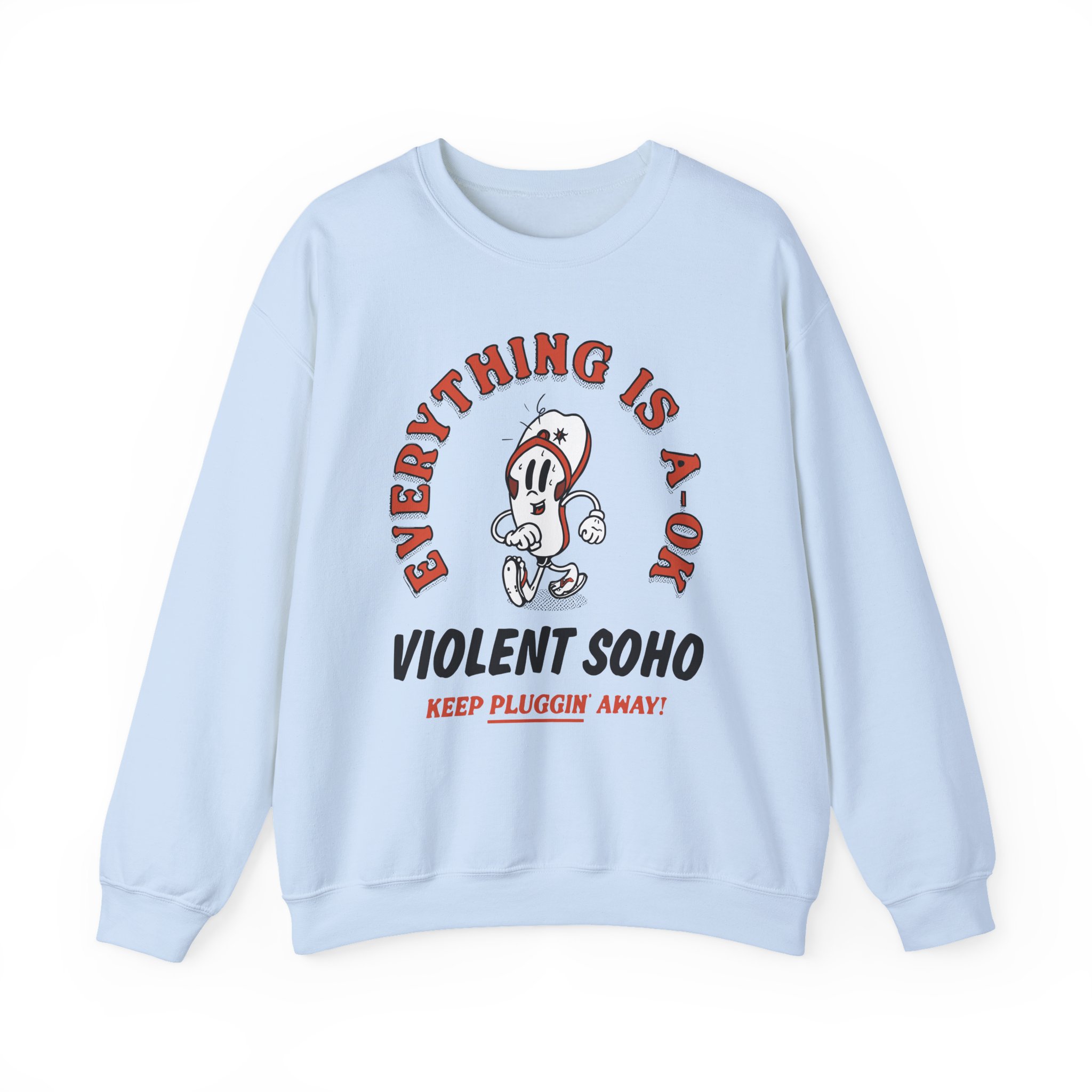 Violent Soho Keep on Pluggin Unisex Heavy Blendâ„¢ Crewneck Sweatshirt