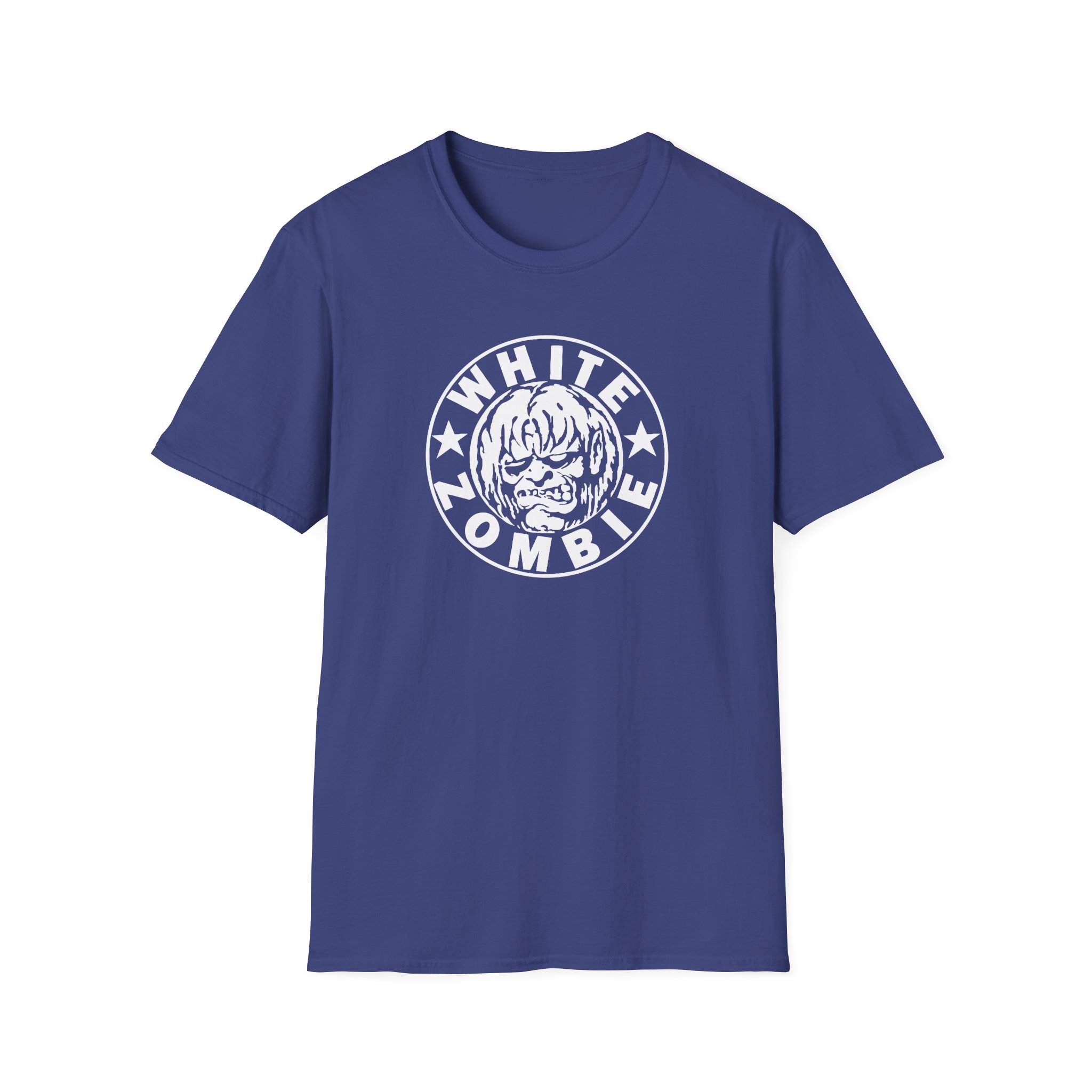 White Zombie Circle Logo Unisex Softstyle T-Shirt
