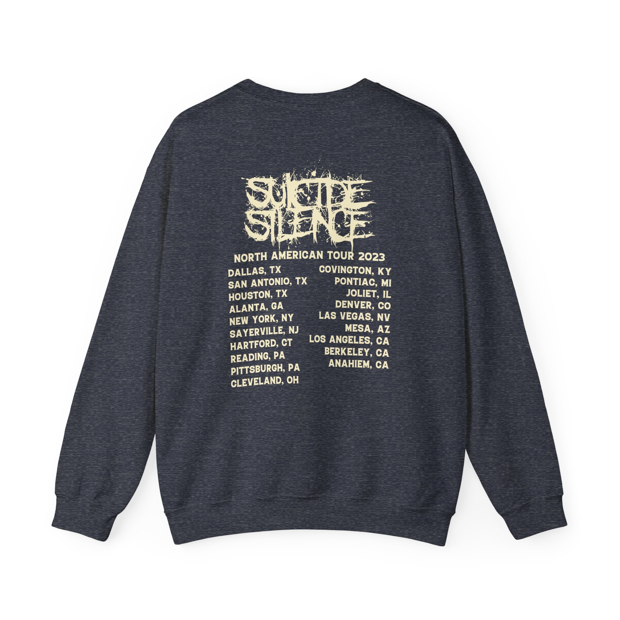 Suicide Silence Rymd Cover Tour 2023 Unisex Heavy Blendâ„¢ Crewneck Sweatshirt