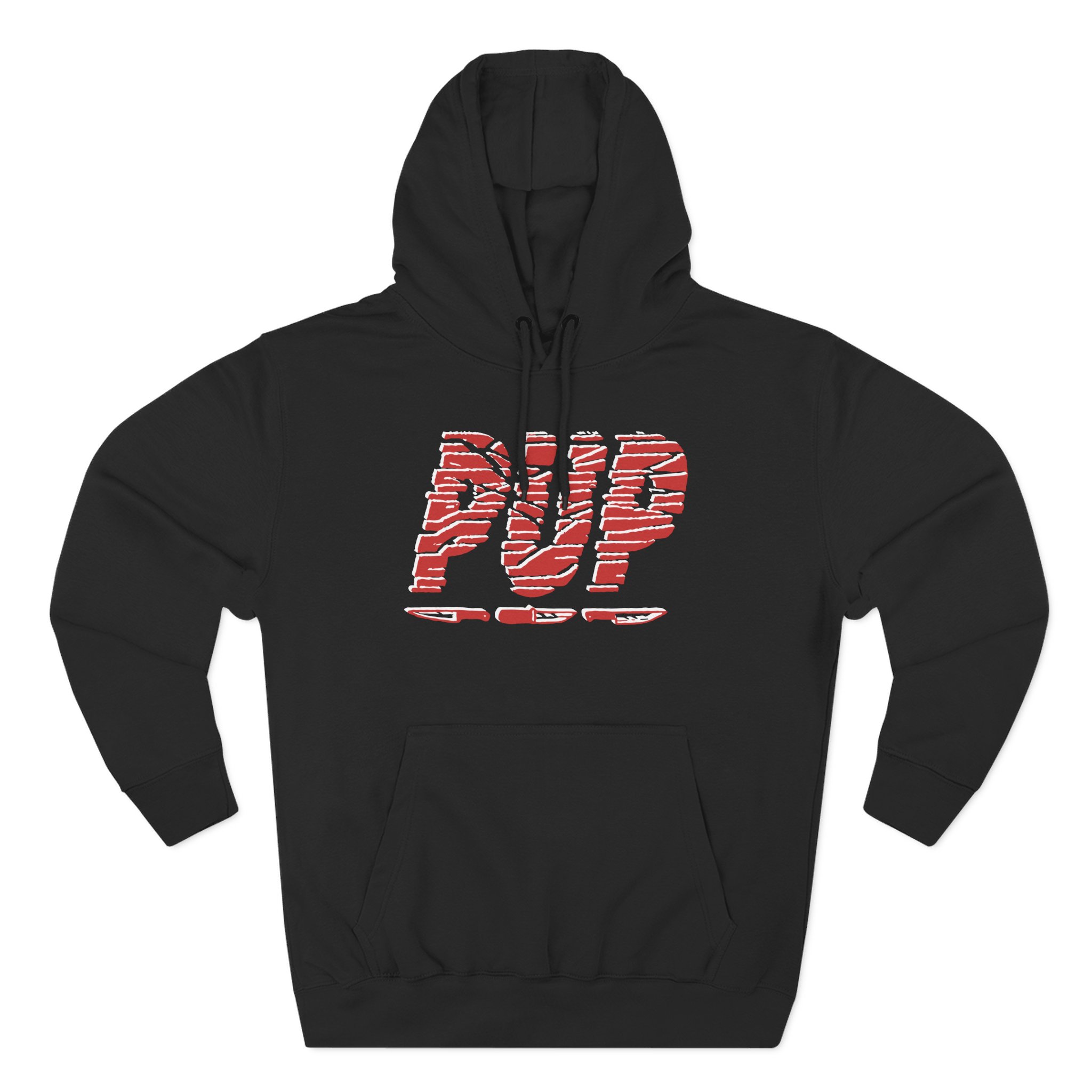 Pup Logo Three-Panel Fleece Hoodie