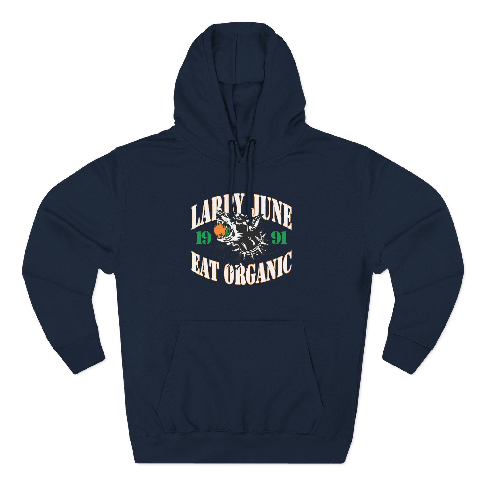Larry June Eat Organic Three-Panel Fleece Hoodie