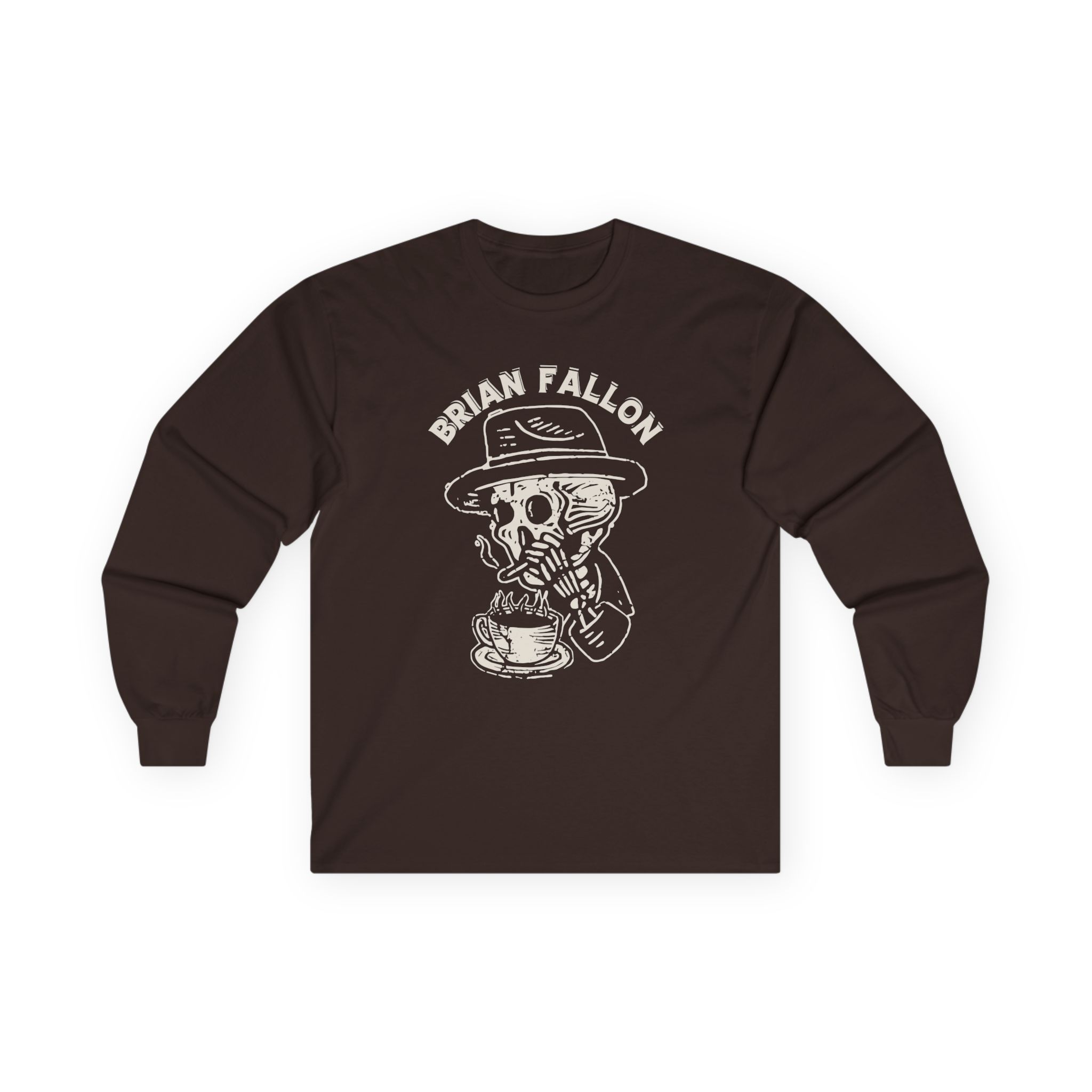 Brian Fallon Smoking Skeleton Unisex Ultra Cotton Long Sleeve Tee