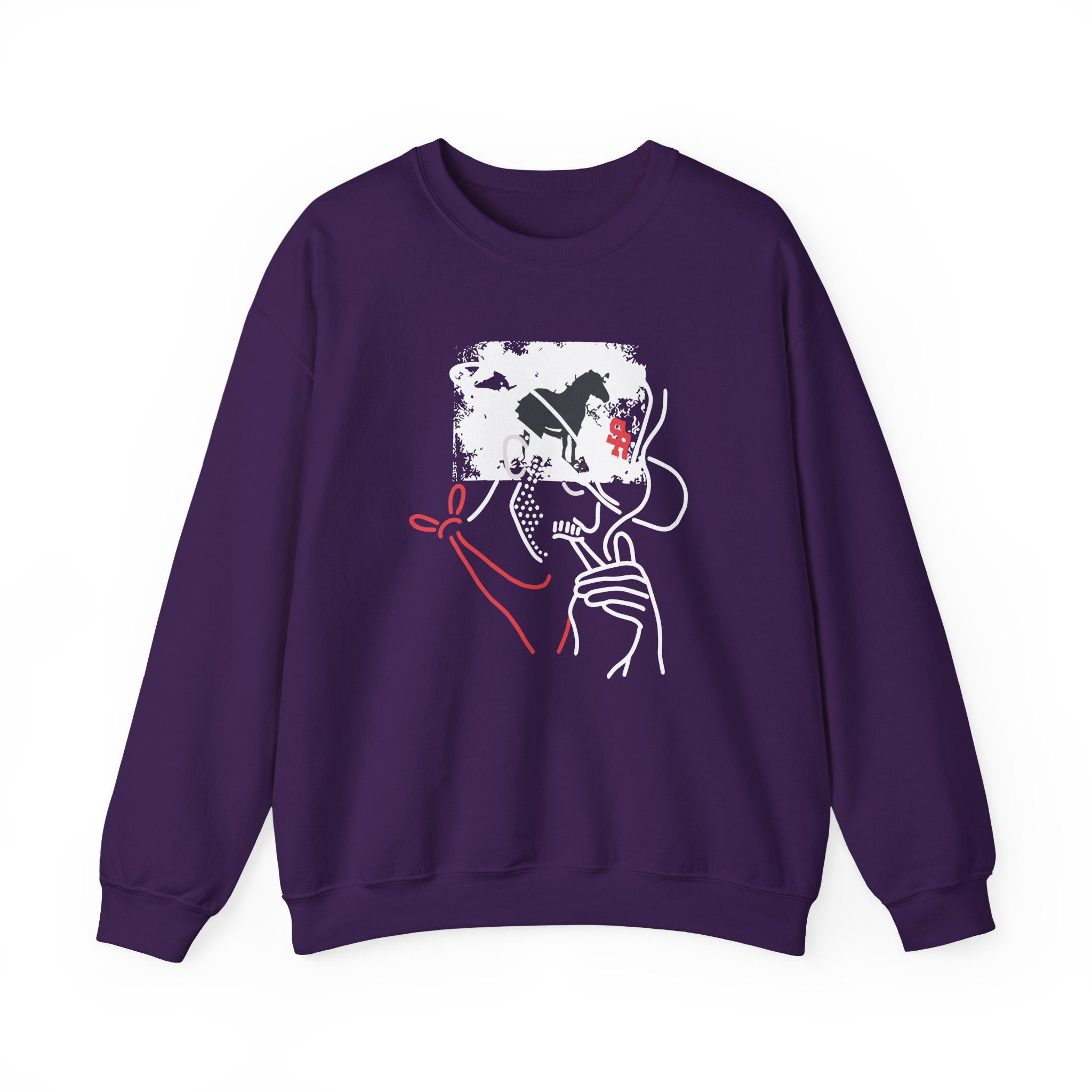 Mike Stud Smoking Cowboy Unisex Heavy Blendâ„¢ Crewneck Sweatshirt