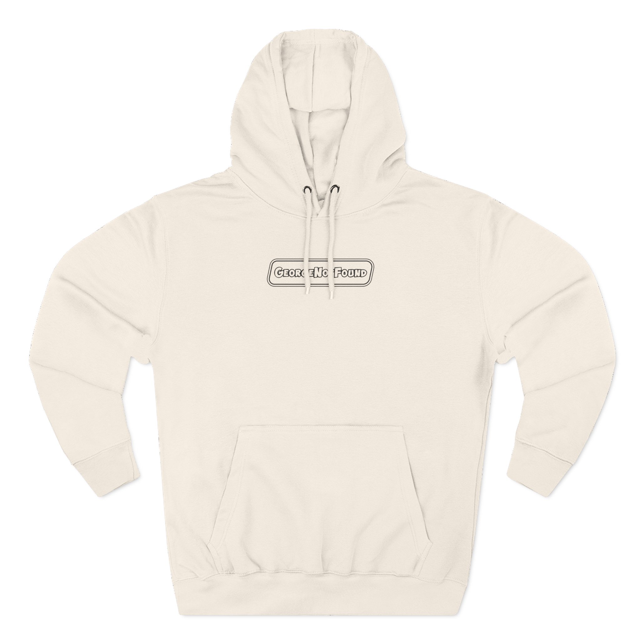 Georgenotfound Logo Three-Panel Fleece Hoodie