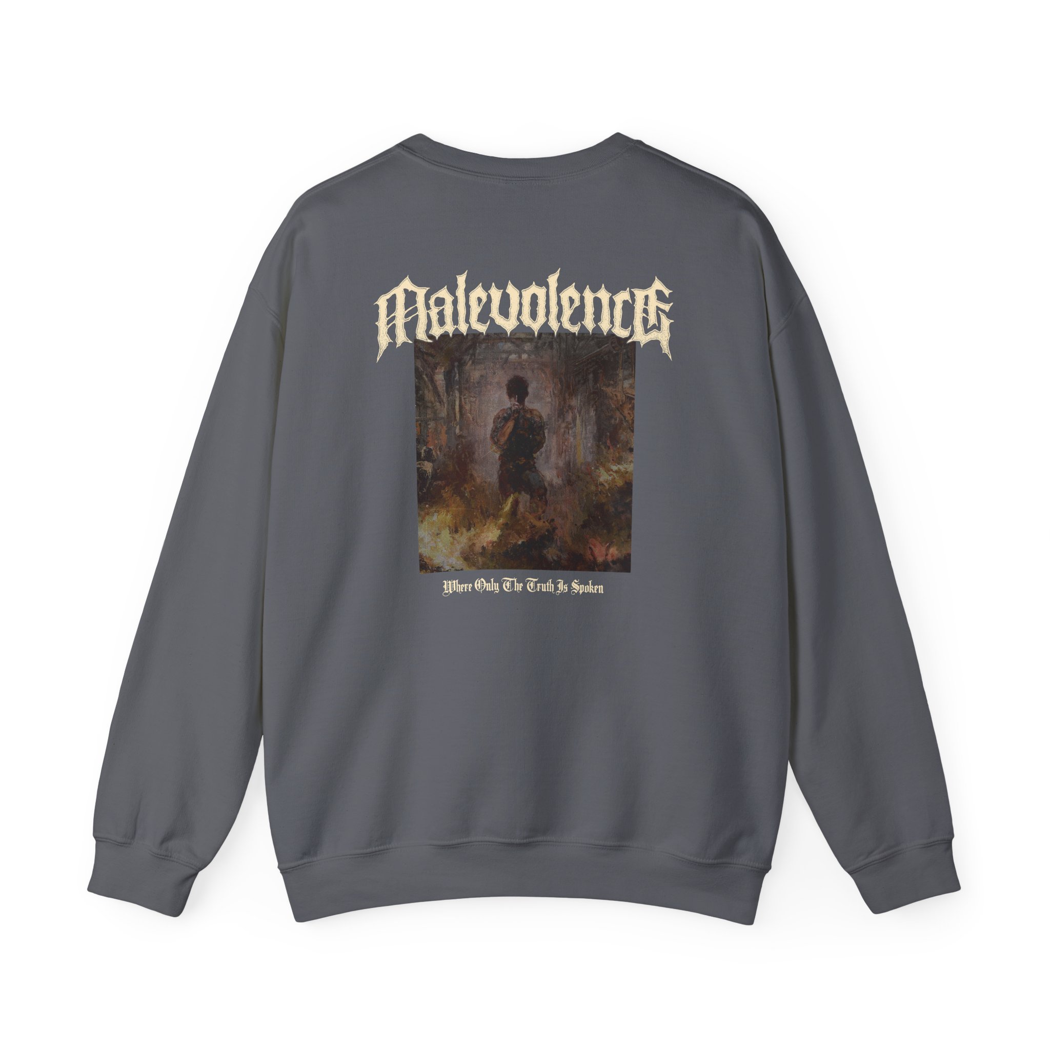 Malevolence Where Only the Truth is Spoken Unisex Heavy Blend Crewneck Sweatshirt